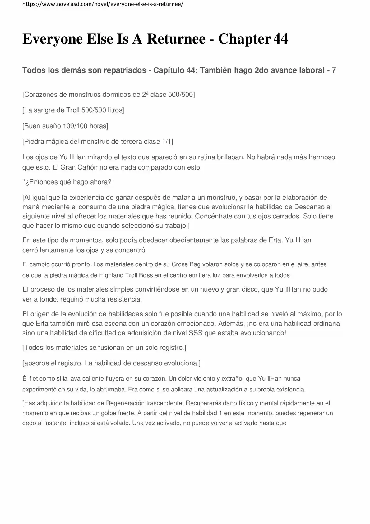 Everyone Else Is A Returnee (Novela) - Capítulo 44 - Página 1 - LectorTMOo