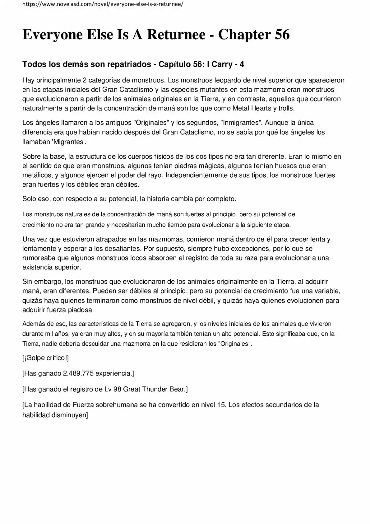 Everyone Else Is A Returnee (Novela) - Capítulo 56 - Página 1 - LectorTMOo