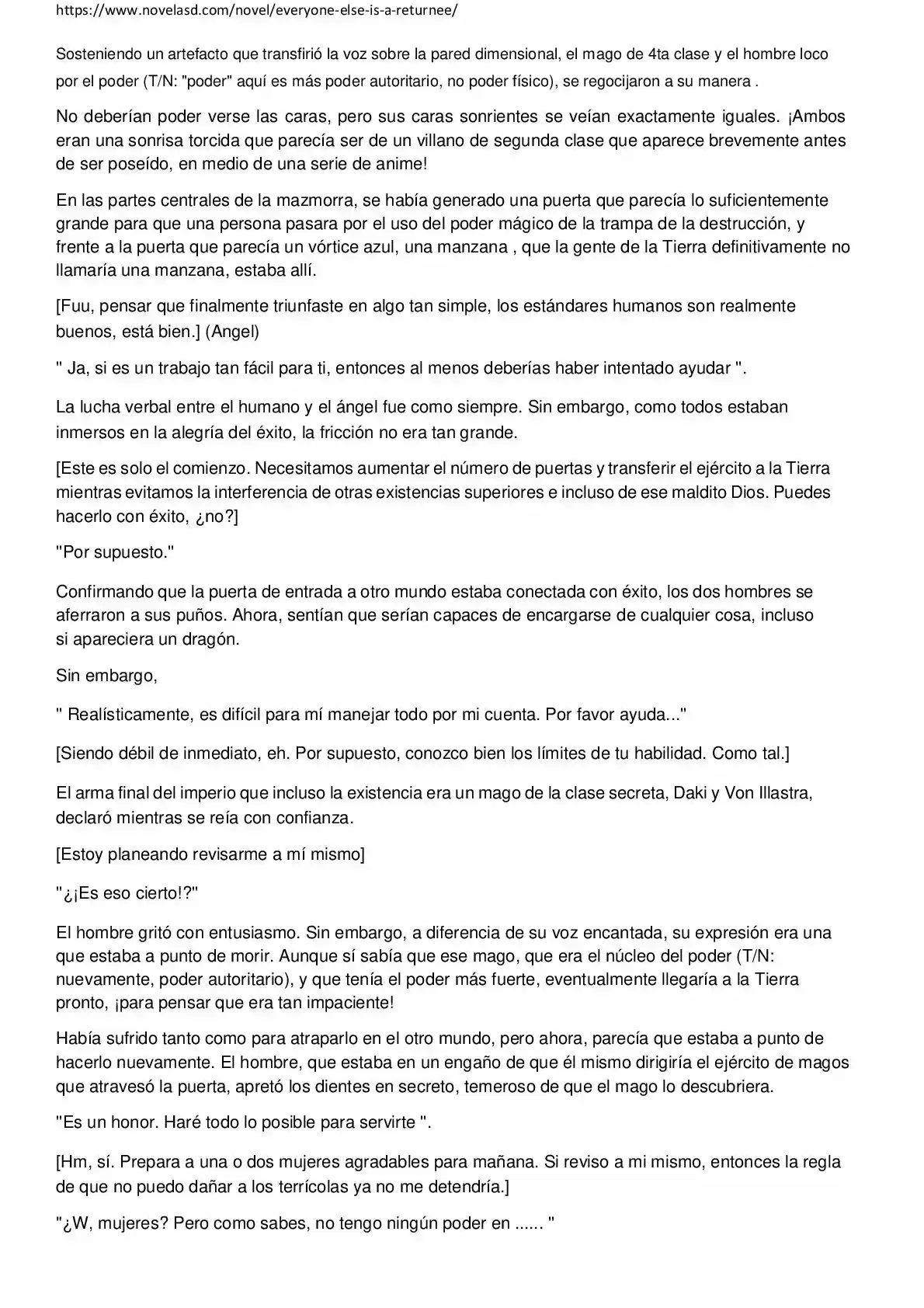 Everyone Else Is A Returnee (Novela) - Capítulo 57 - Página 5 - LectorTMOo