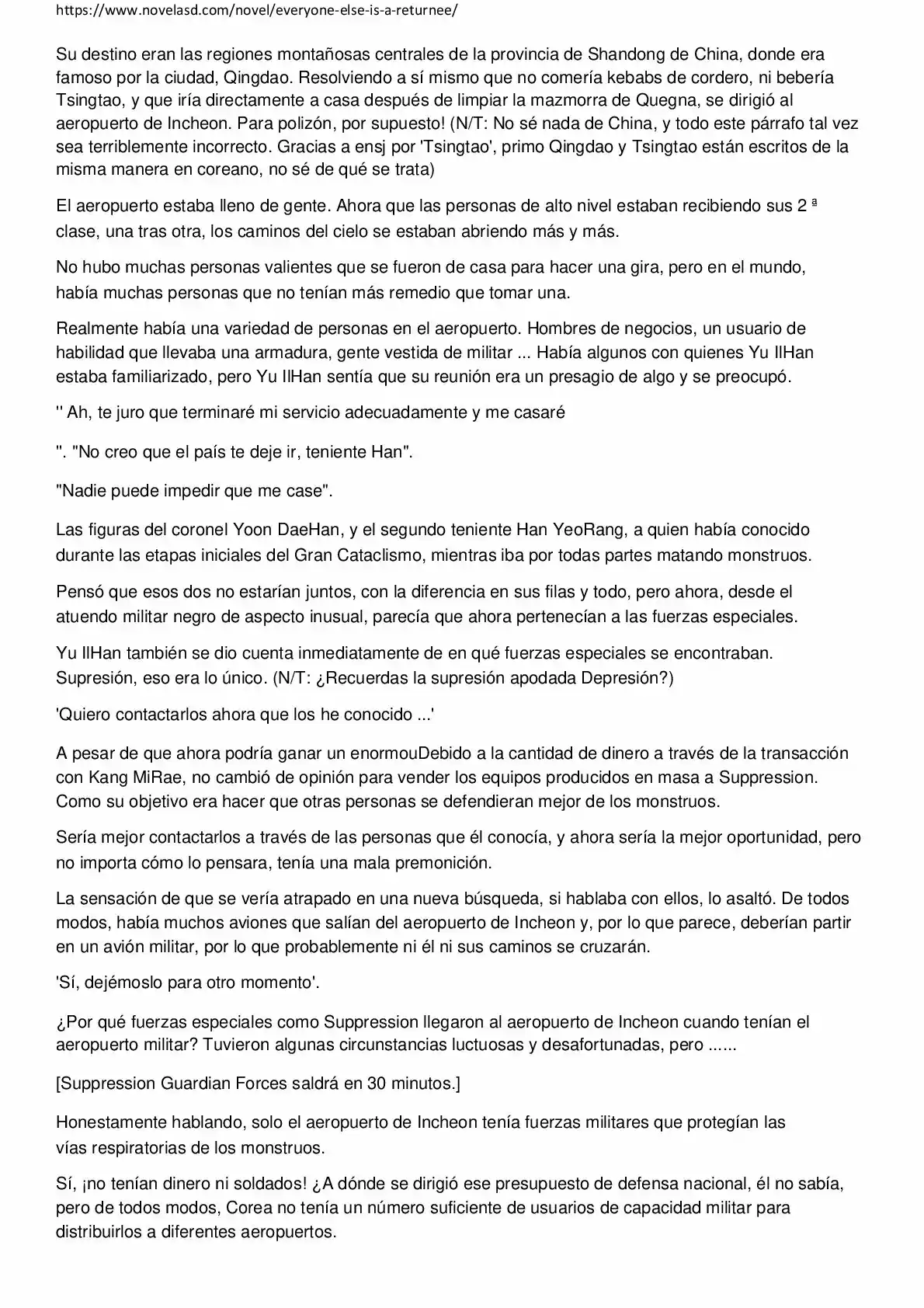 Everyone Else Is A Returnee (Novela) - Capítulo 58 - Página 4 - LectorTMOo