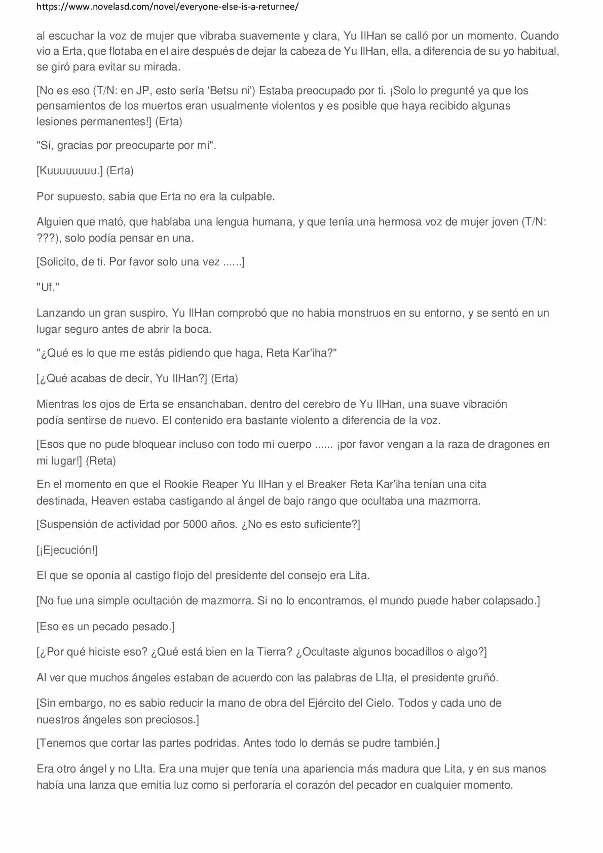 Everyone Else Is A Returnee (Novela) - Capítulo 61 - Página 5 - LectorTMOo