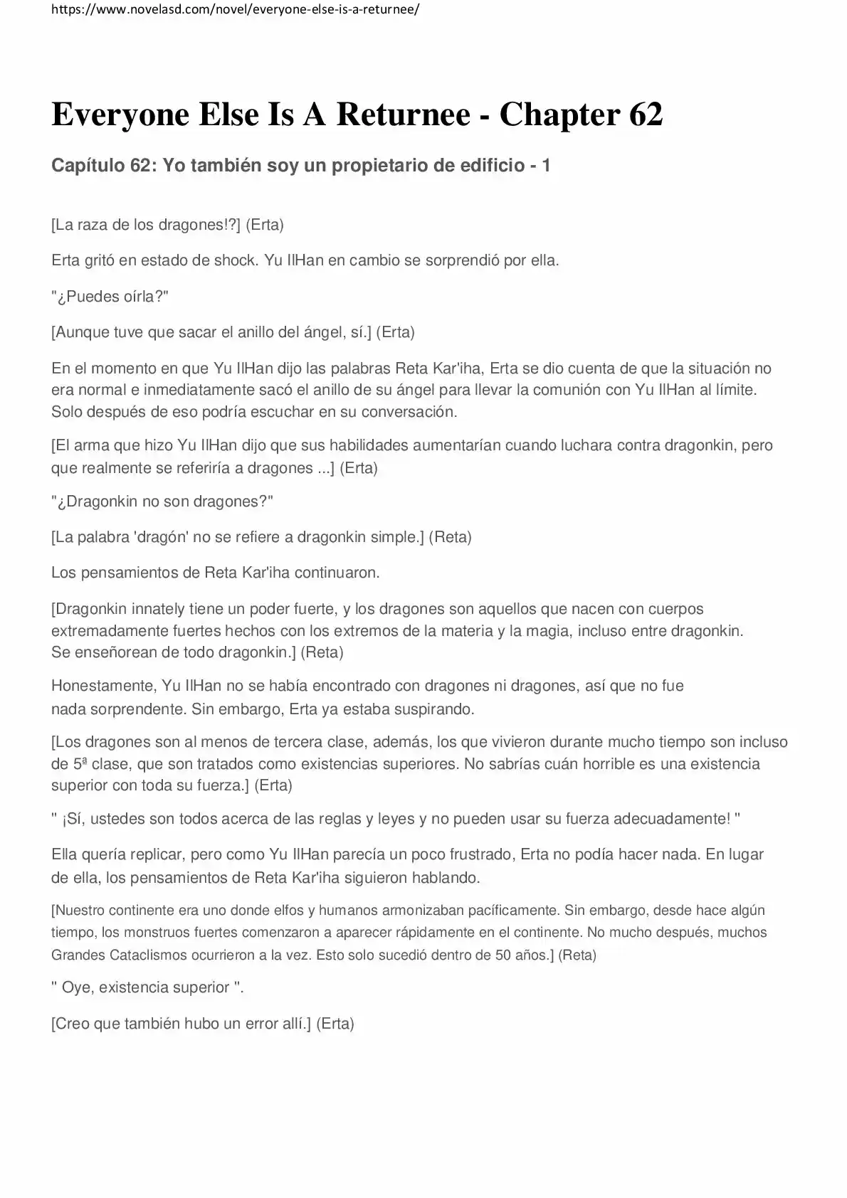 Everyone Else Is A Returnee (Novela) - Capítulo 62 - Página 1 - LectorTMOo