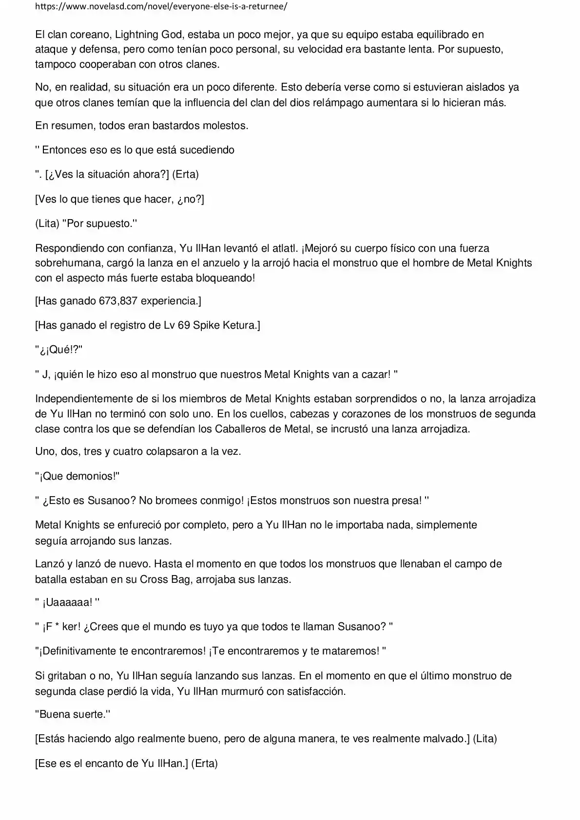 Everyone Else Is A Returnee (Novela) - Capítulo 71 - Página 3 - LectorTMOo