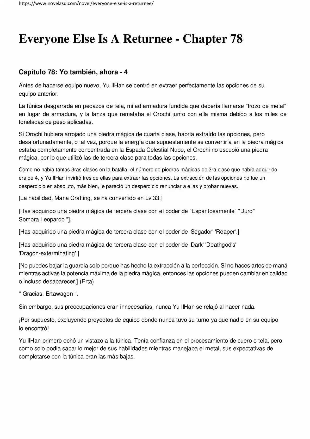 Everyone Else Is A Returnee (Novela) - Capítulo 78 - Página 1 - LectorTMOo