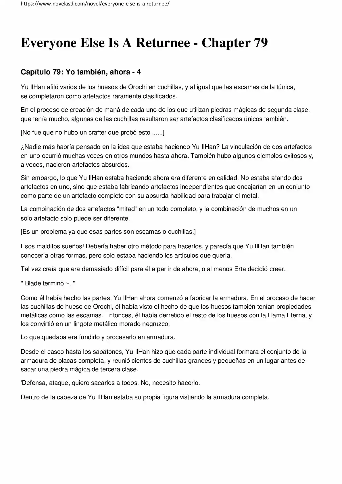 Everyone Else Is A Returnee (Novela) - Capítulo 79 - Página 1 - LectorTMOo