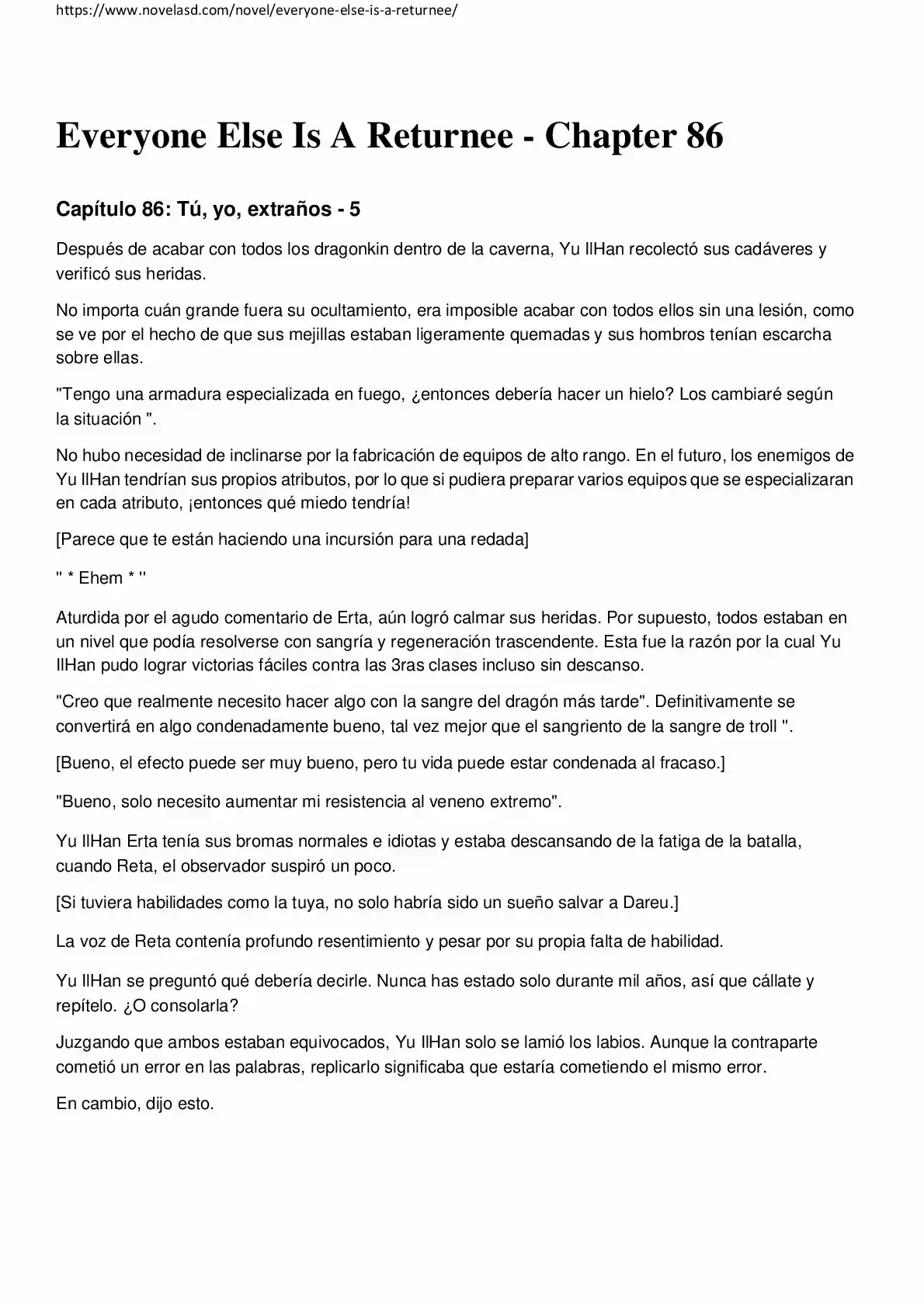 Everyone Else Is A Returnee (Novela) - Capítulo 86 - Página 1 - LectorTMOo
