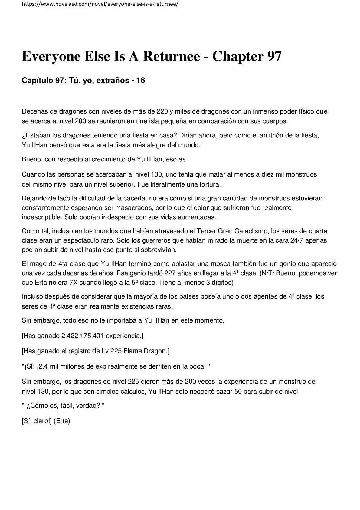 Everyone Else Is A Returnee (Novela) - Capítulo 97 - Página 1 - LectorTMOo