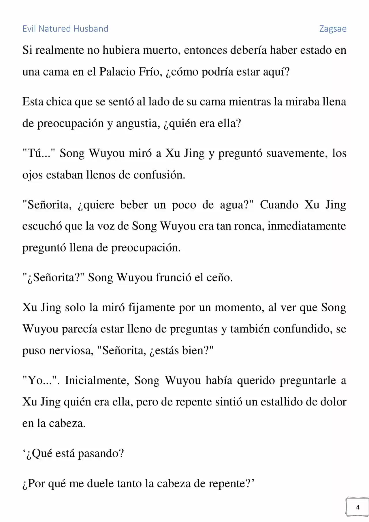 Evil Natured Husband (Novela) - Capítulo 1 - Página 4 - LectorTMOo