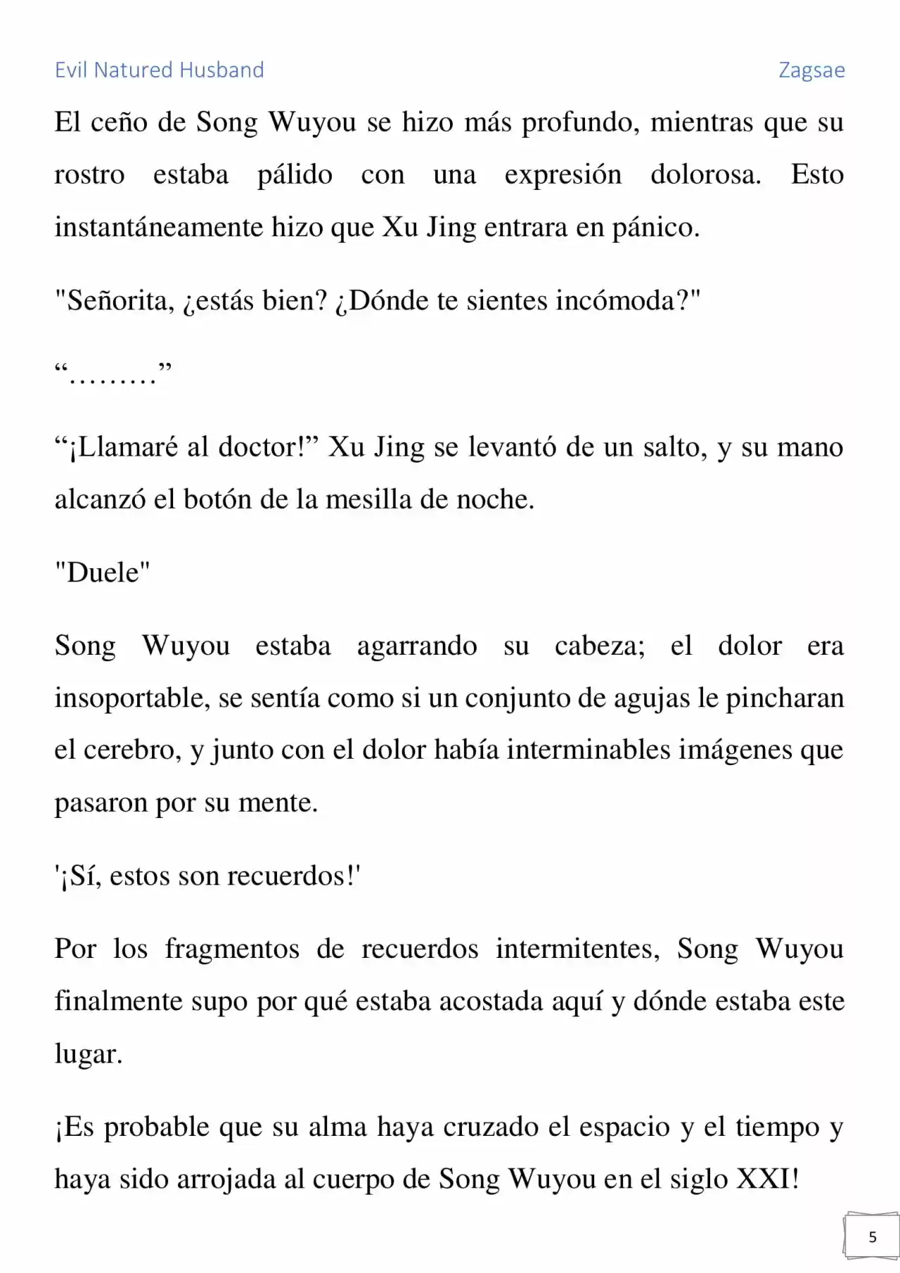 Evil Natured Husband (Novela) - Capítulo 1 - Página 5 - LectorTMOo