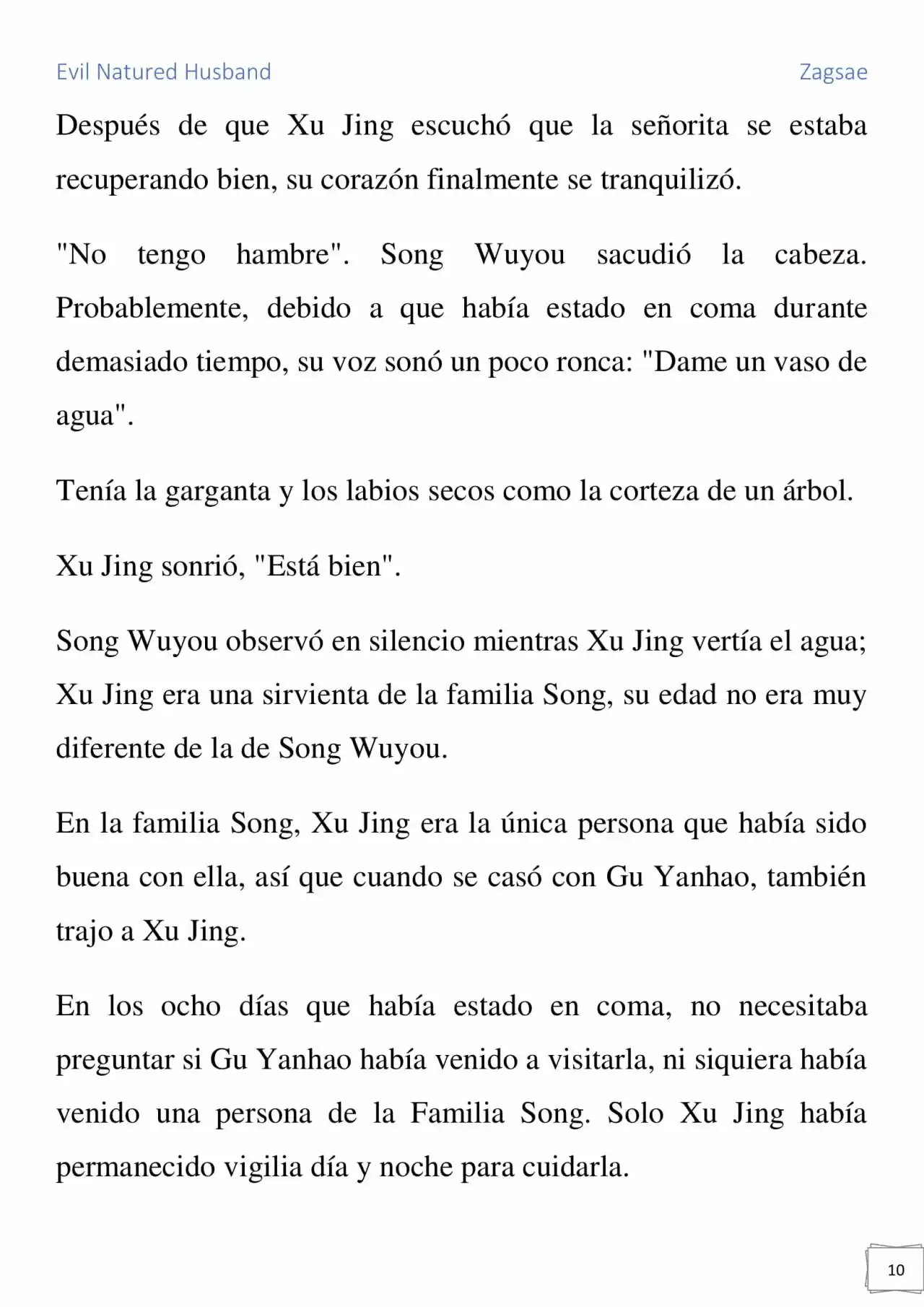 Evil Natured Husband (Novela) - Capítulo 1 - Página 10 - LectorTMOo