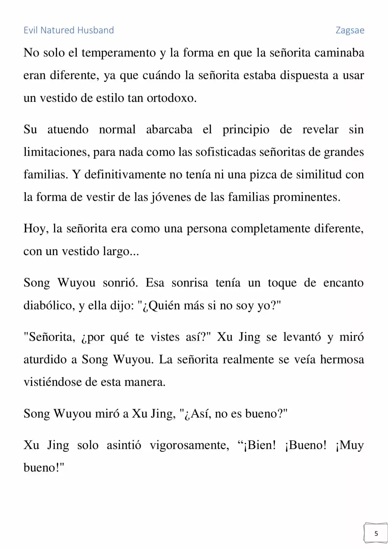Evil Natured Husband (Novela) - Capítulo 11 - Página 5 - LectorTMOo
