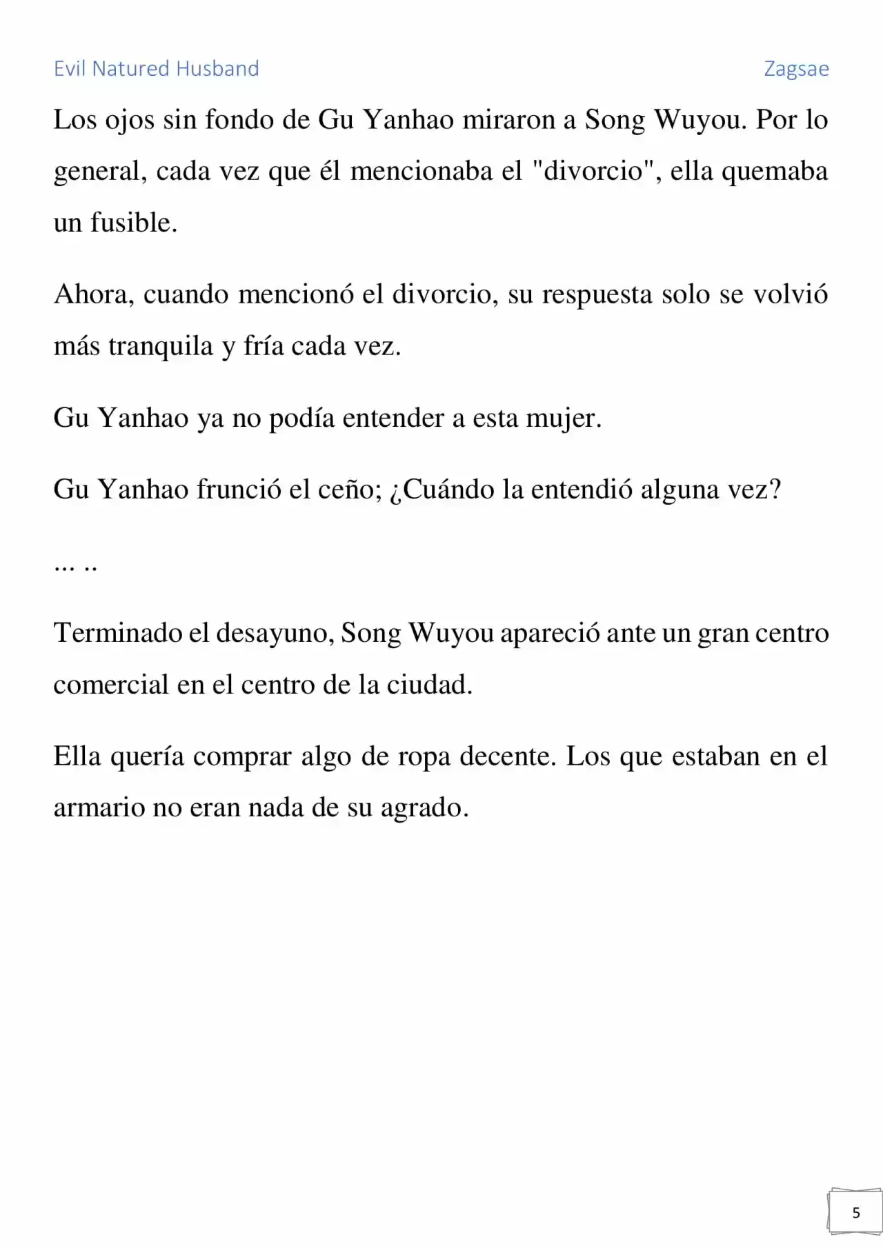 Evil Natured Husband (Novela) - Capítulo 12 - Página 5 - LectorTMOo