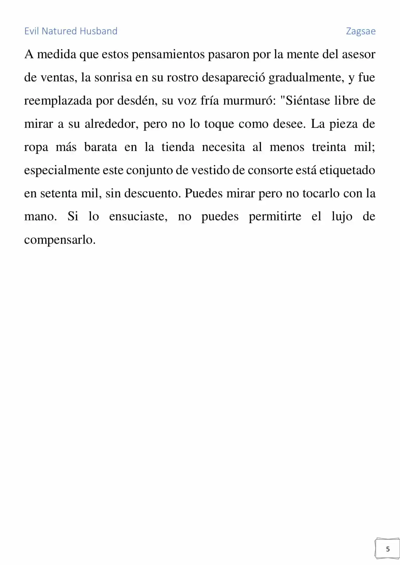 Evil Natured Husband (Novela) - Capítulo 13 - Página 5 - LectorTMOo