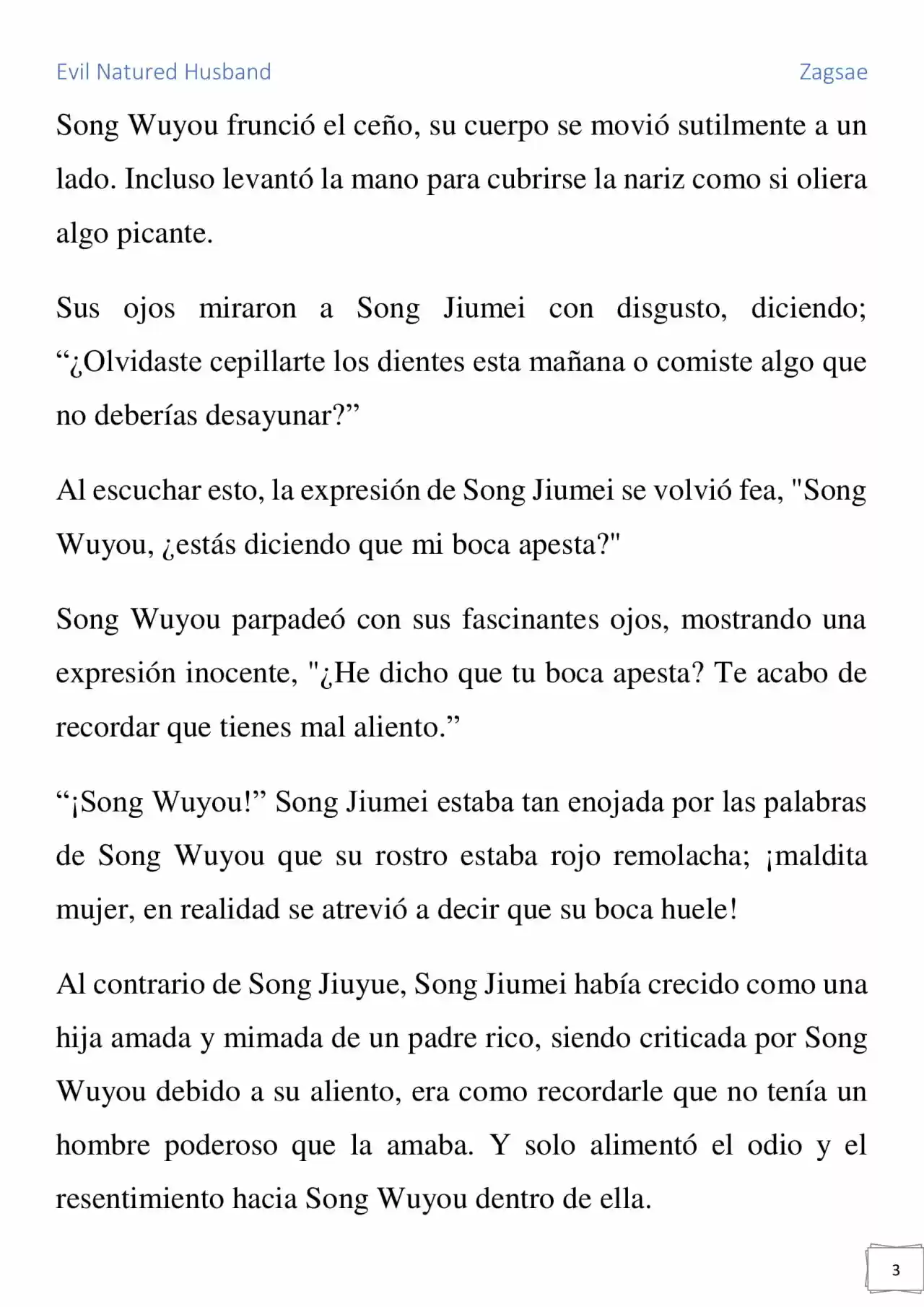 Evil Natured Husband (Novela) - Capítulo 14 - Página 3 - LectorTMOo