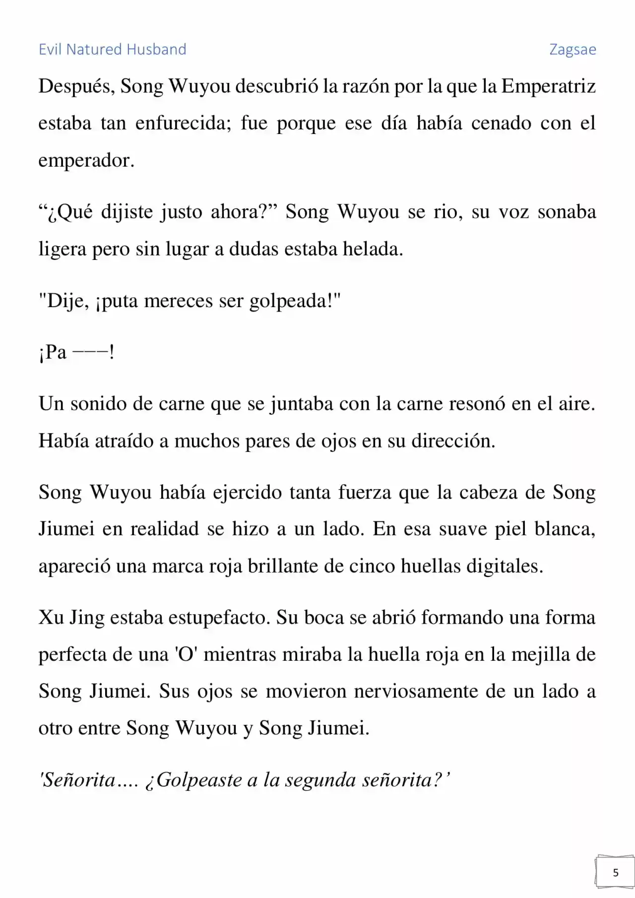 Evil Natured Husband (Novela) - Capítulo 15 - Página 5 - LectorTMOo