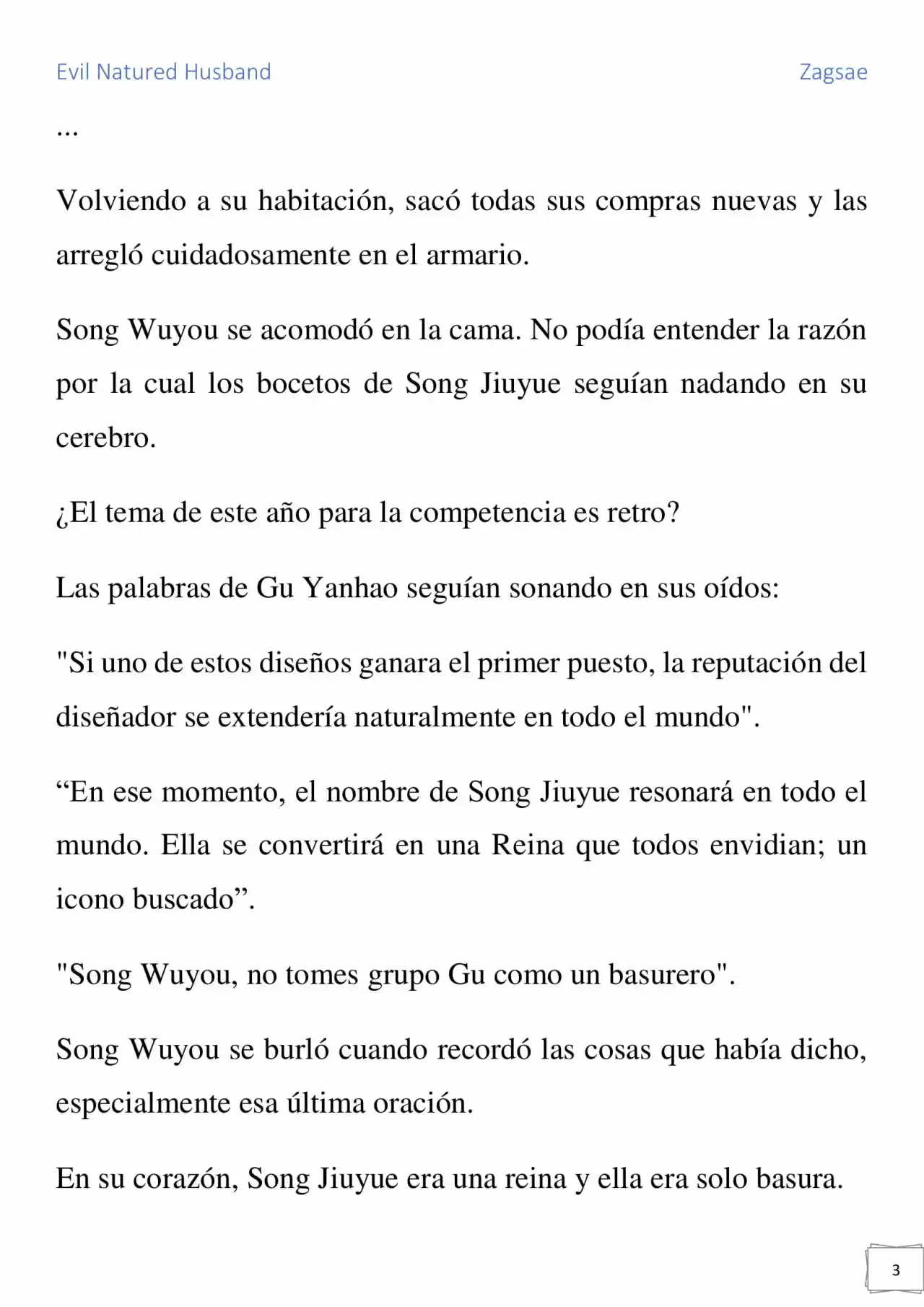 Evil Natured Husband (Novela) - Capítulo 20 - Página 3 - LectorTMOo
