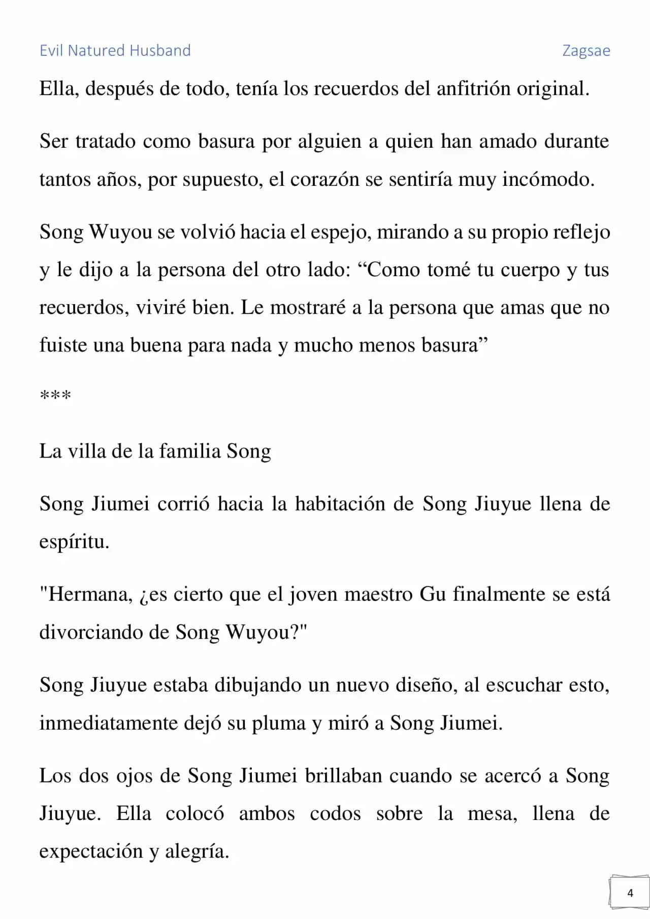 Evil Natured Husband (Novela) - Capítulo 20 - Página 4 - LectorTMOo