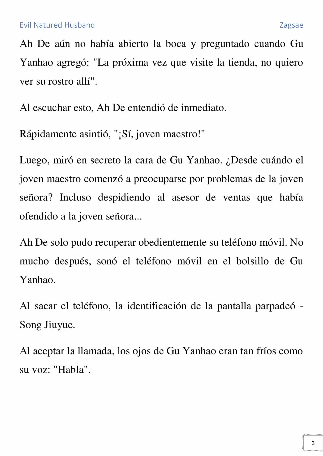 Evil Natured Husband (Novela) - Capítulo 22 - Página 3 - LectorTMOo