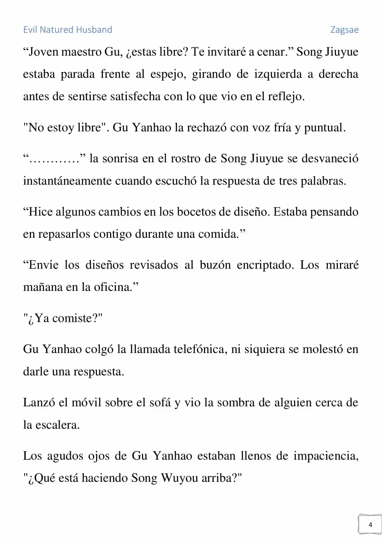 Evil Natured Husband (Novela) - Capítulo 22 - Página 4 - LectorTMOo