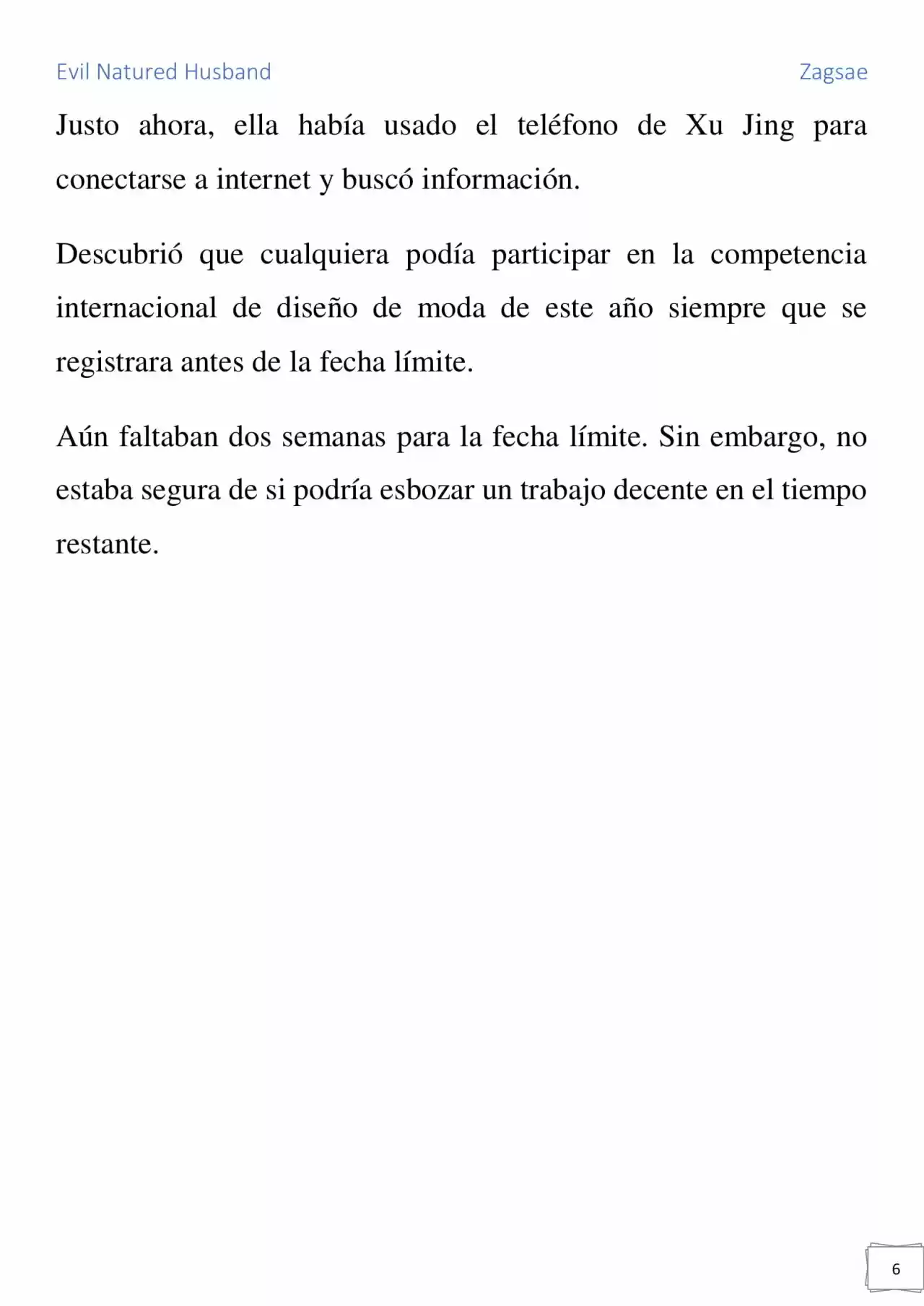 Evil Natured Husband (Novela) - Capítulo 22 - Página 6 - LectorTMOo