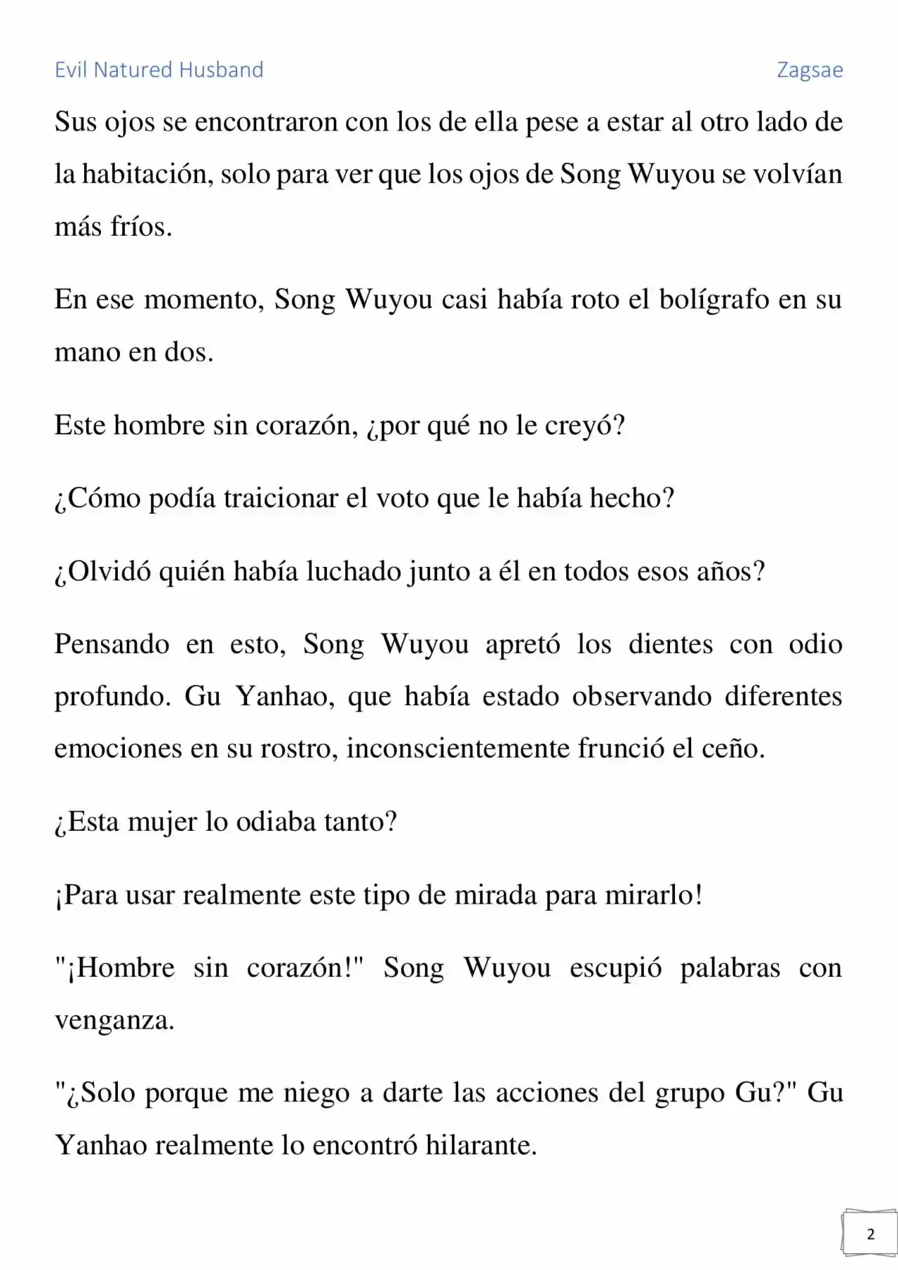 Evil Natured Husband (Novela) - Capítulo 24 - Página 2 - LectorTMOo
