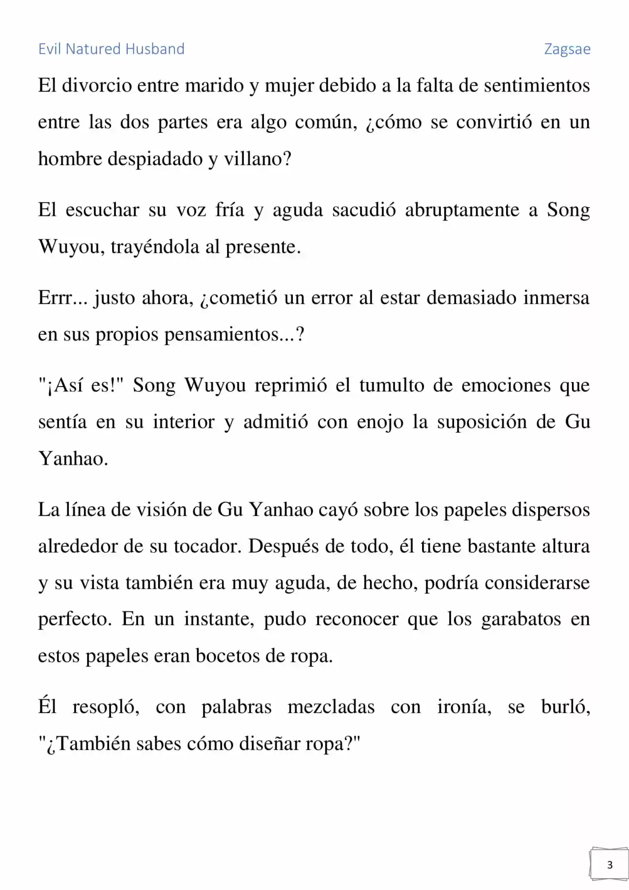 Evil Natured Husband (Novela) - Capítulo 24 - Página 3 - LectorTMOo