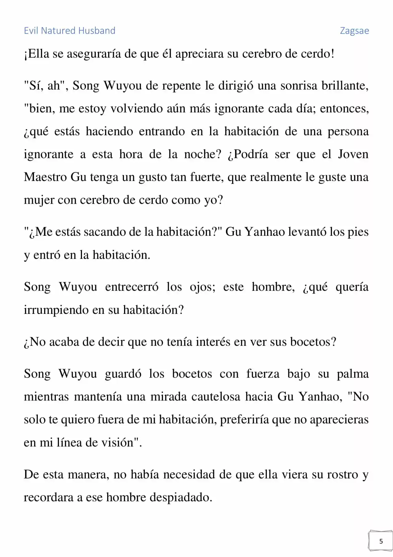 Evil Natured Husband (Novela) - Capítulo 24 - Página 5 - LectorTMOo