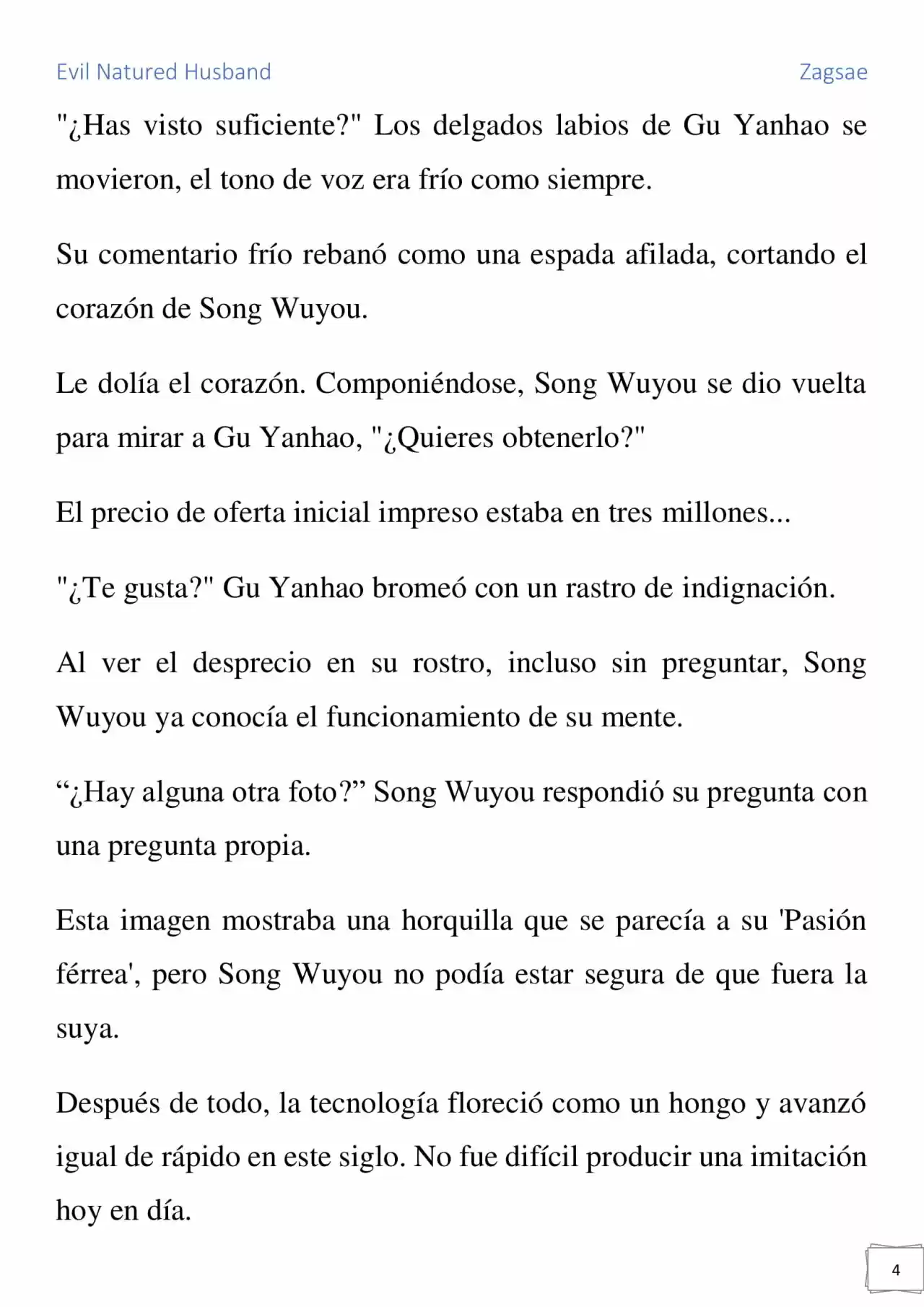 Evil Natured Husband (Novela) - Capítulo 27 - Página 4 - LectorTMOo