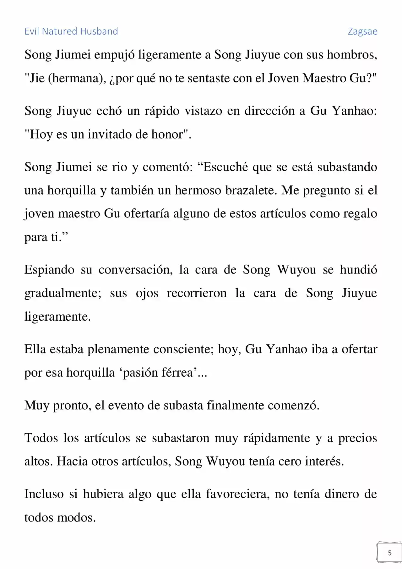 Evil Natured Husband (Novela) - Capítulo 28 - Página 5 - LectorTMOo