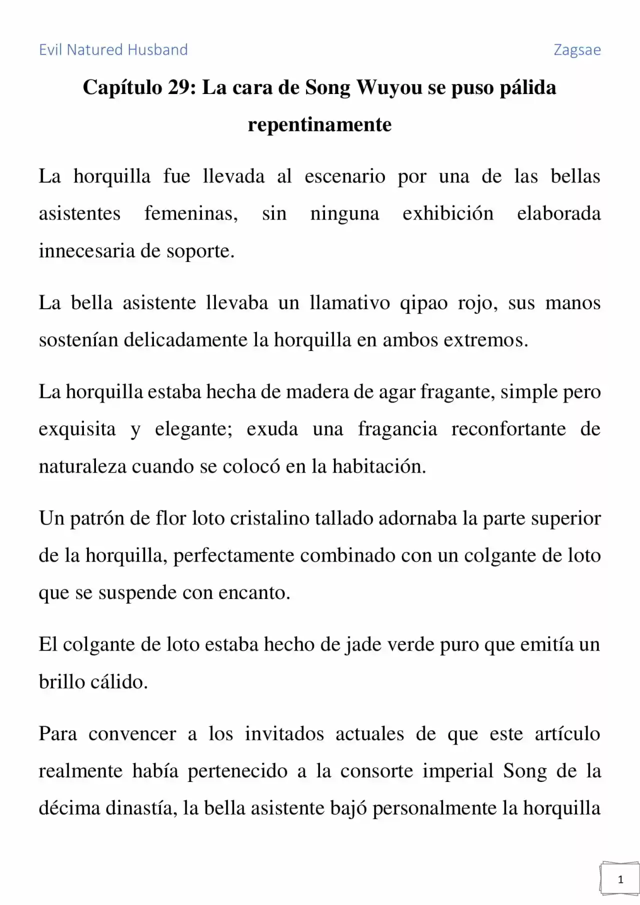 Evil Natured Husband (Novela) - Capítulo 29 - Página 1 - LectorTMOo