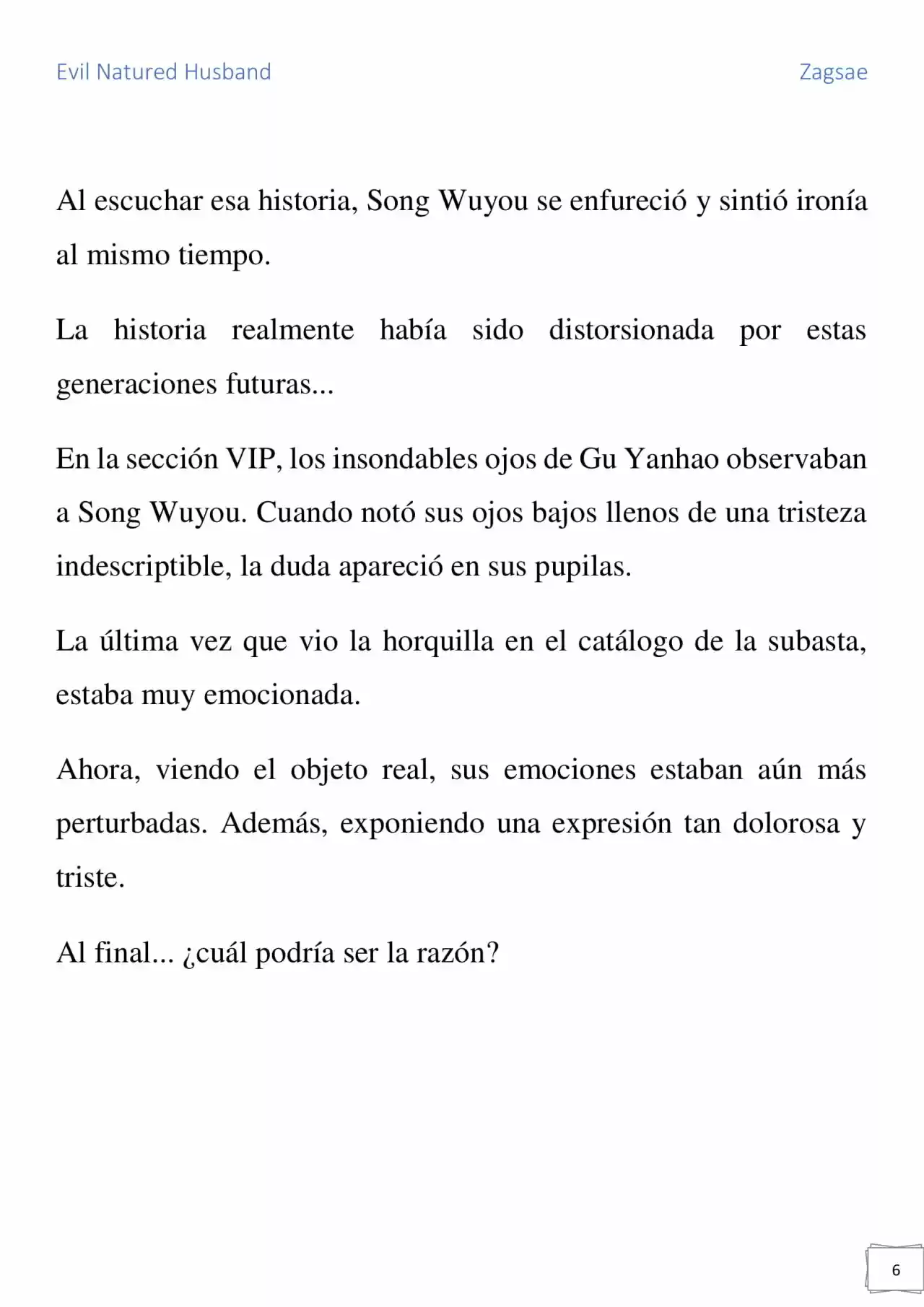 Evil Natured Husband (Novela) - Capítulo 29 - Página 6 - LectorTMOo