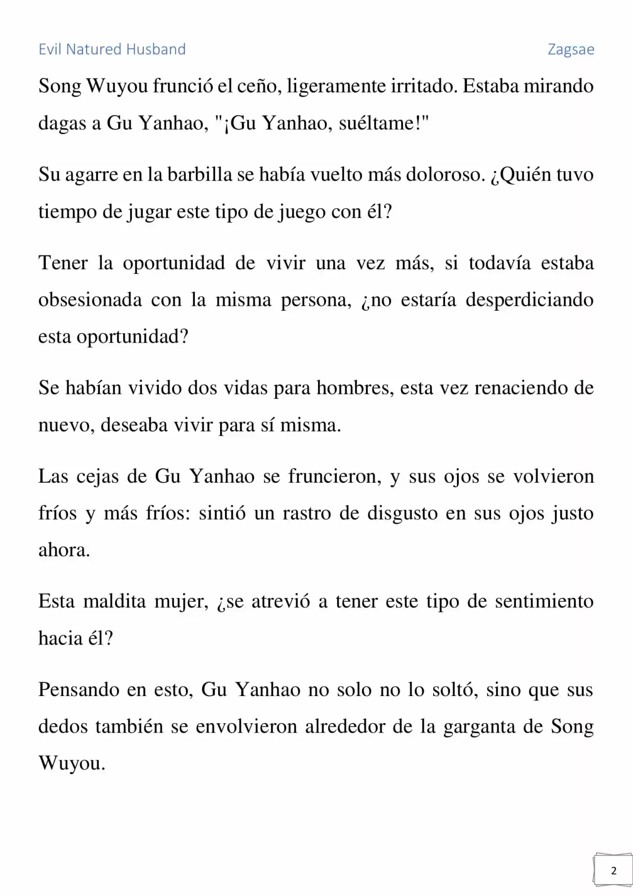 Evil Natured Husband (Novela) - Capítulo 3 - Página 2 - LectorTMOo