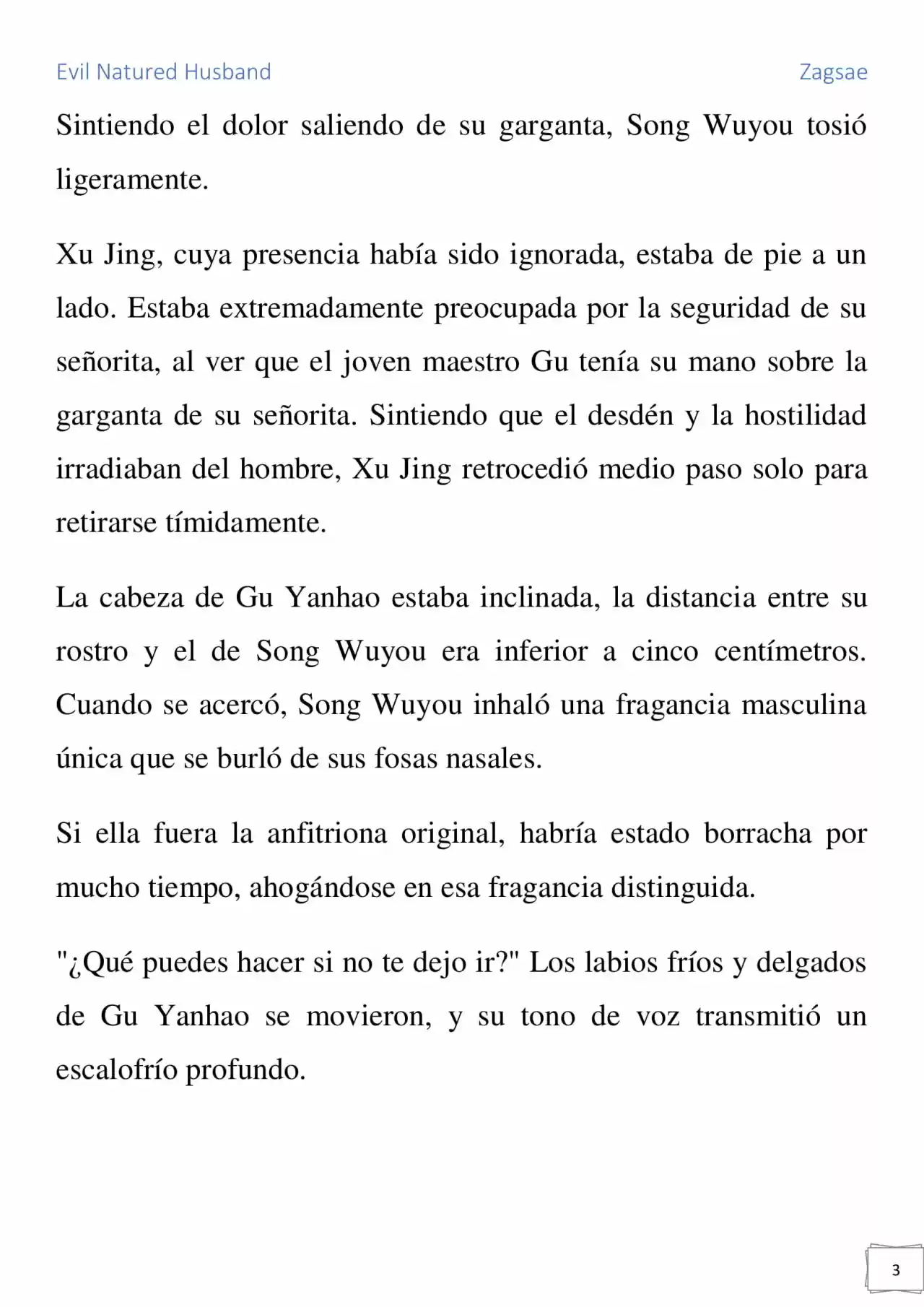 Evil Natured Husband (Novela) - Capítulo 3 - Página 3 - LectorTMOo