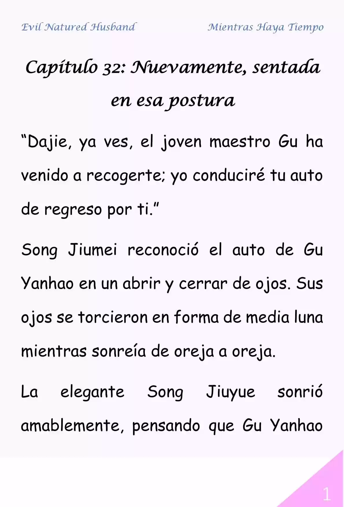 Evil Natured Husband (Novela) - Capítulo 32 - Página 1 - LectorTMOo