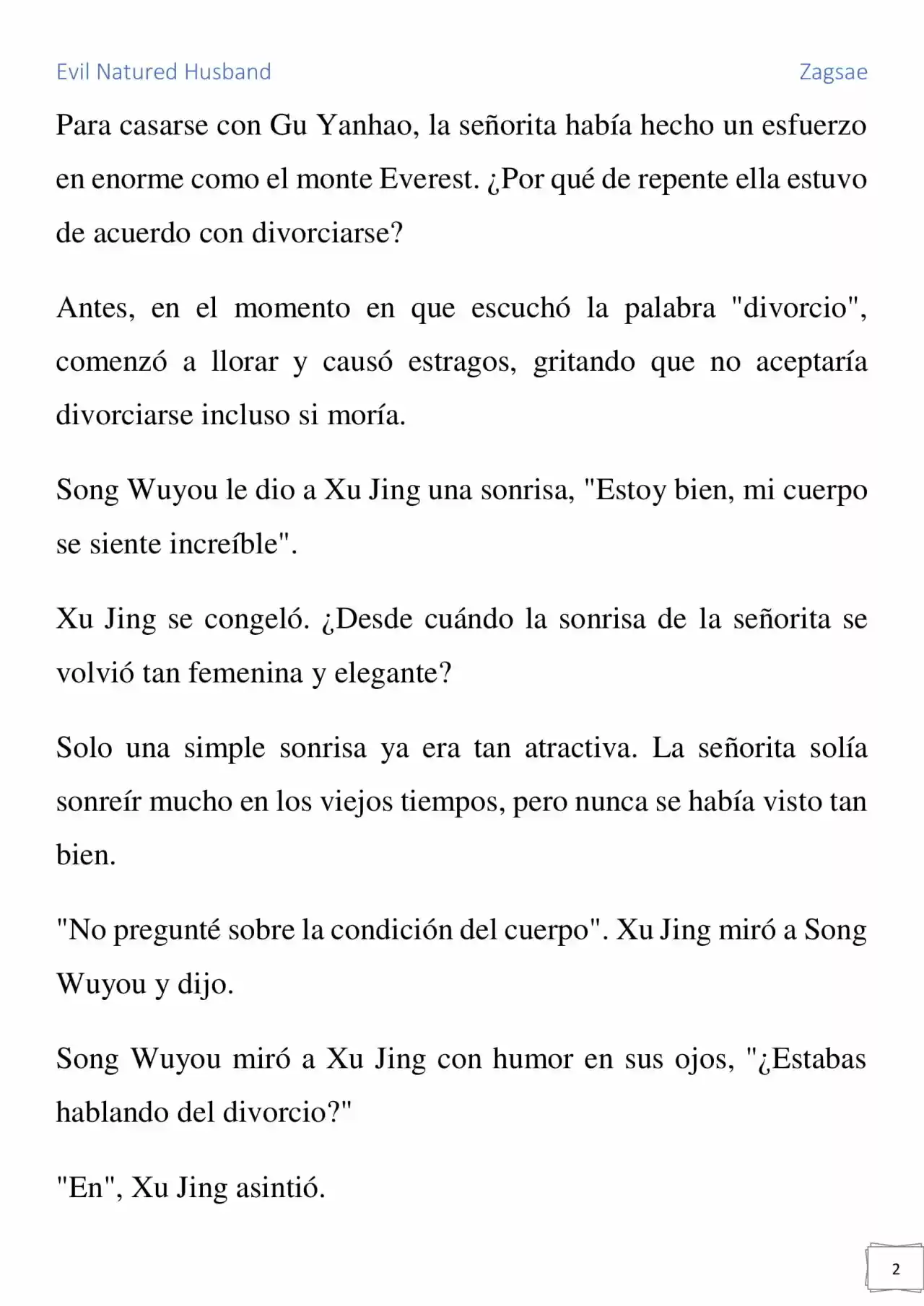 Evil Natured Husband (Novela) - Capítulo 4 - Página 2 - LectorTMOo