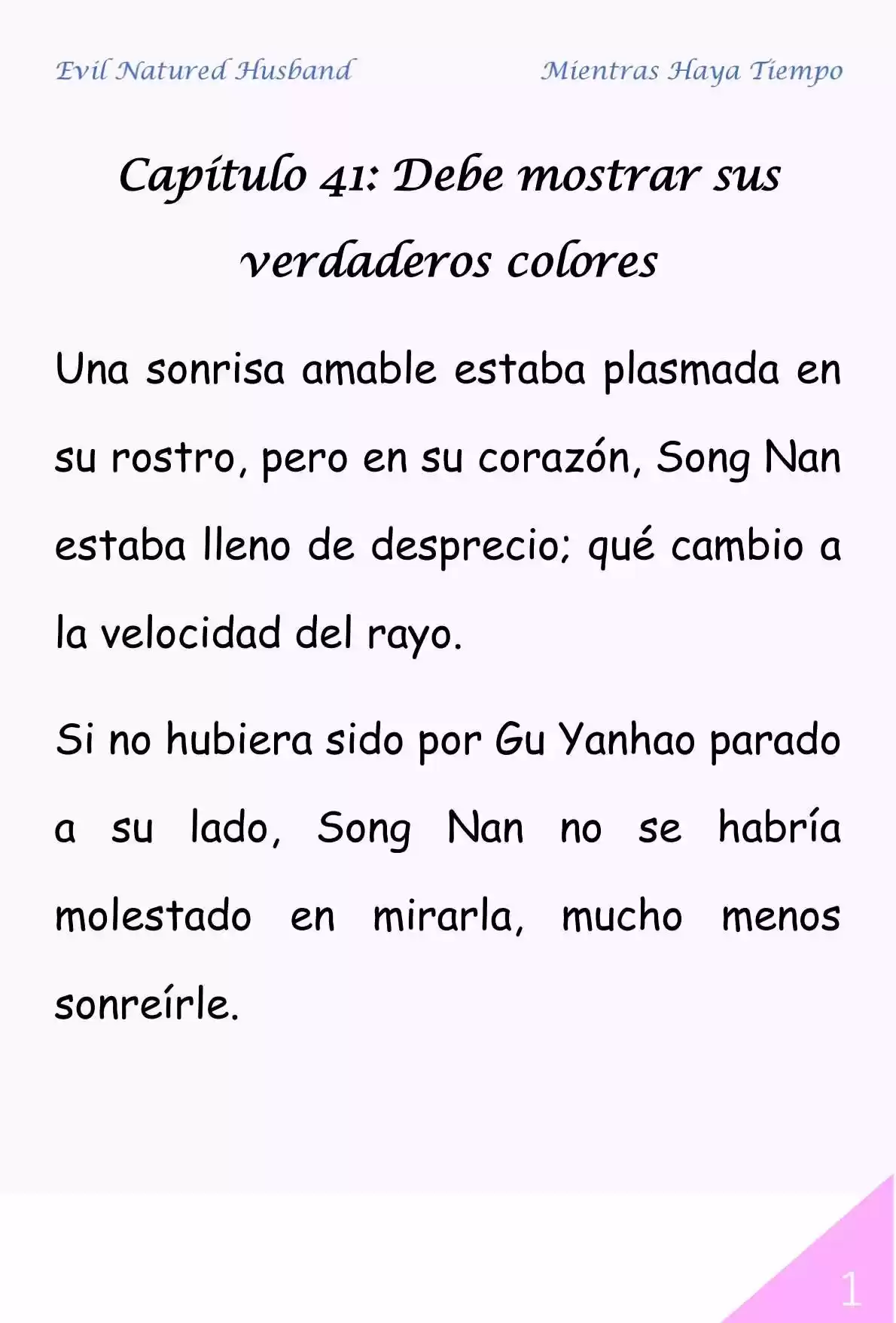 Evil Natured Husband (Novela) - Capítulo 41 - Página 1 - LectorTMOo