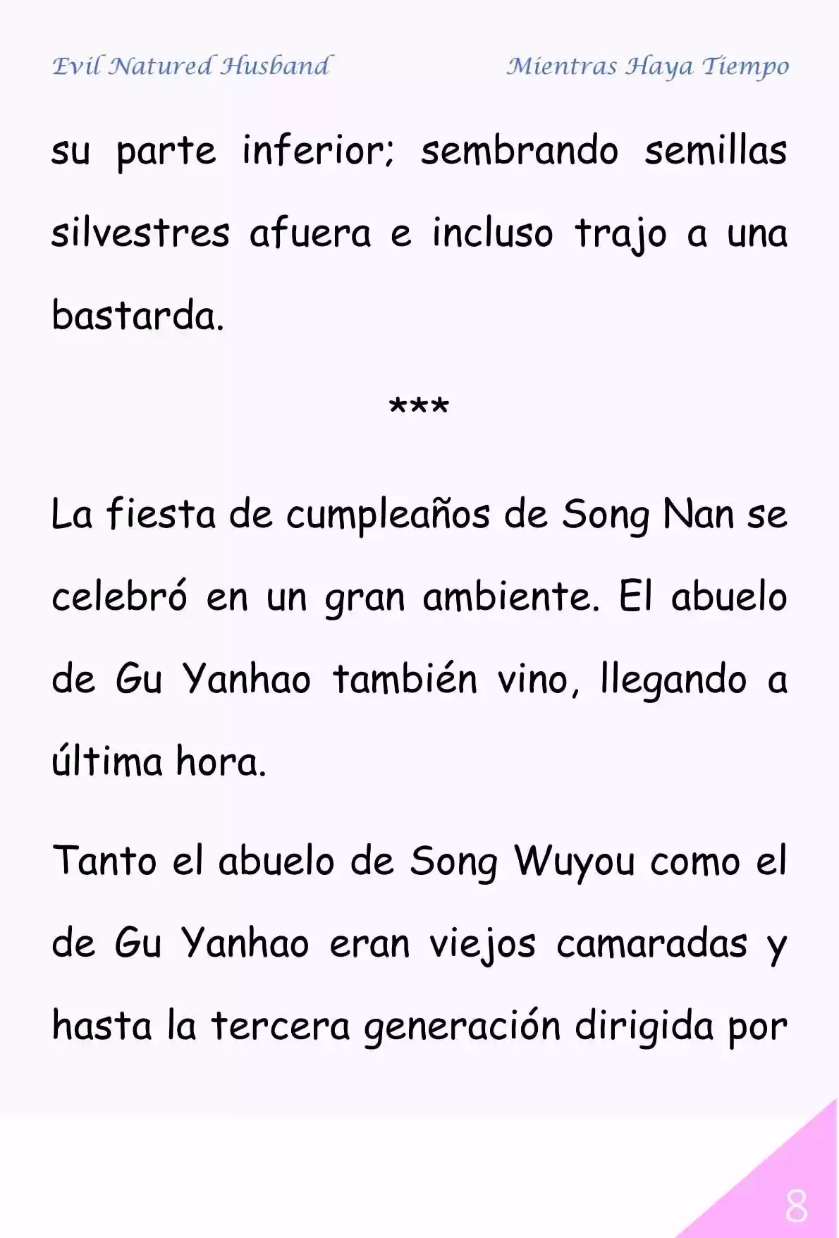 Evil Natured Husband (Novela) - Capítulo 41 - Página 8 - LectorTMOo