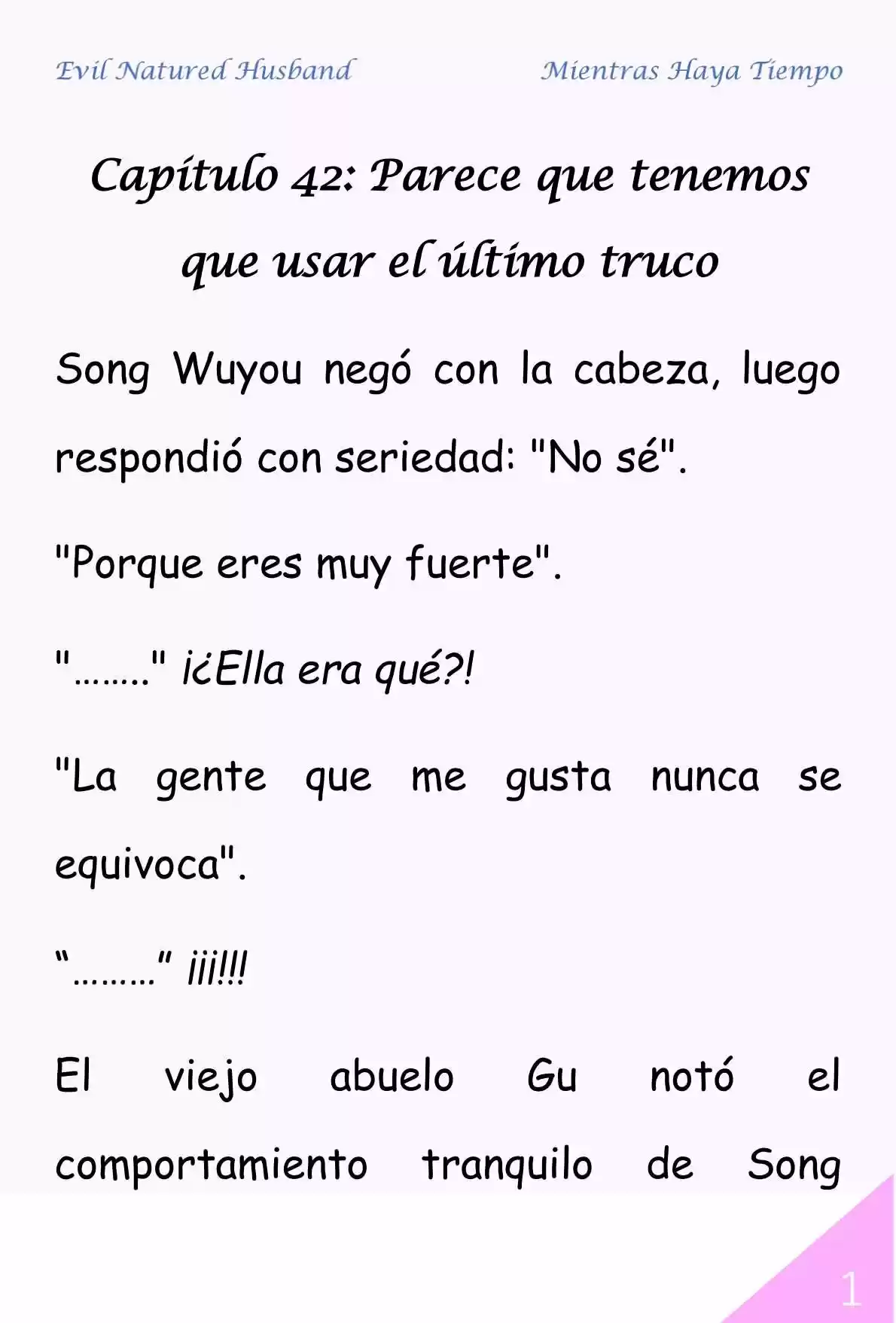 Evil Natured Husband (Novela) - Capítulo 42 - Página 1 - LectorTMOo