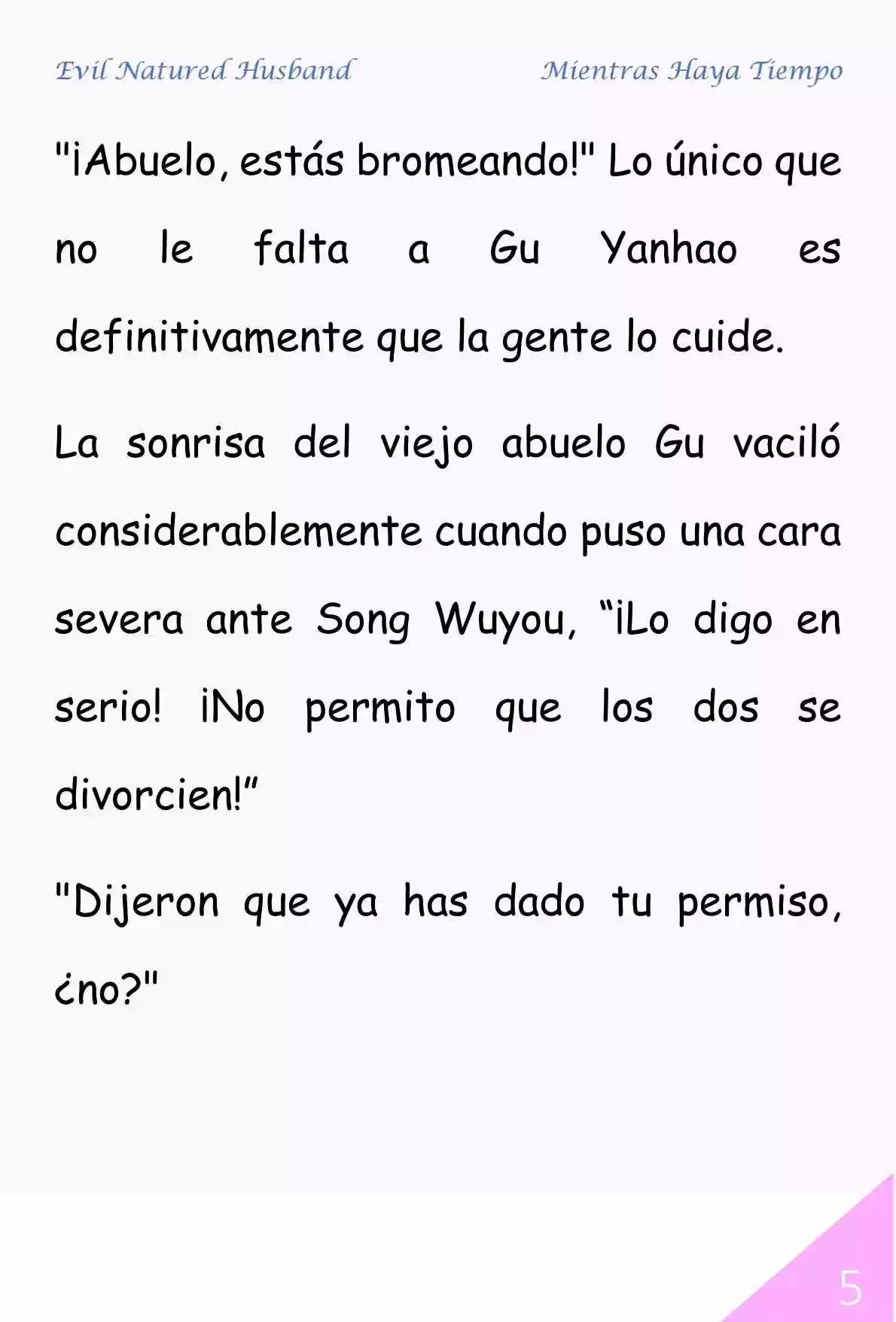 Evil Natured Husband (Novela) - Capítulo 42 - Página 5 - LectorTMOo
