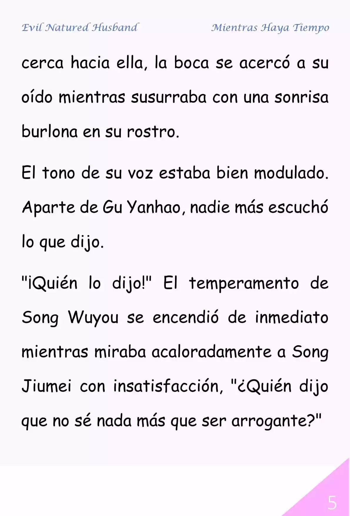 Evil Natured Husband (Novela) - Capítulo 45 - Página 5 - LectorTMOo