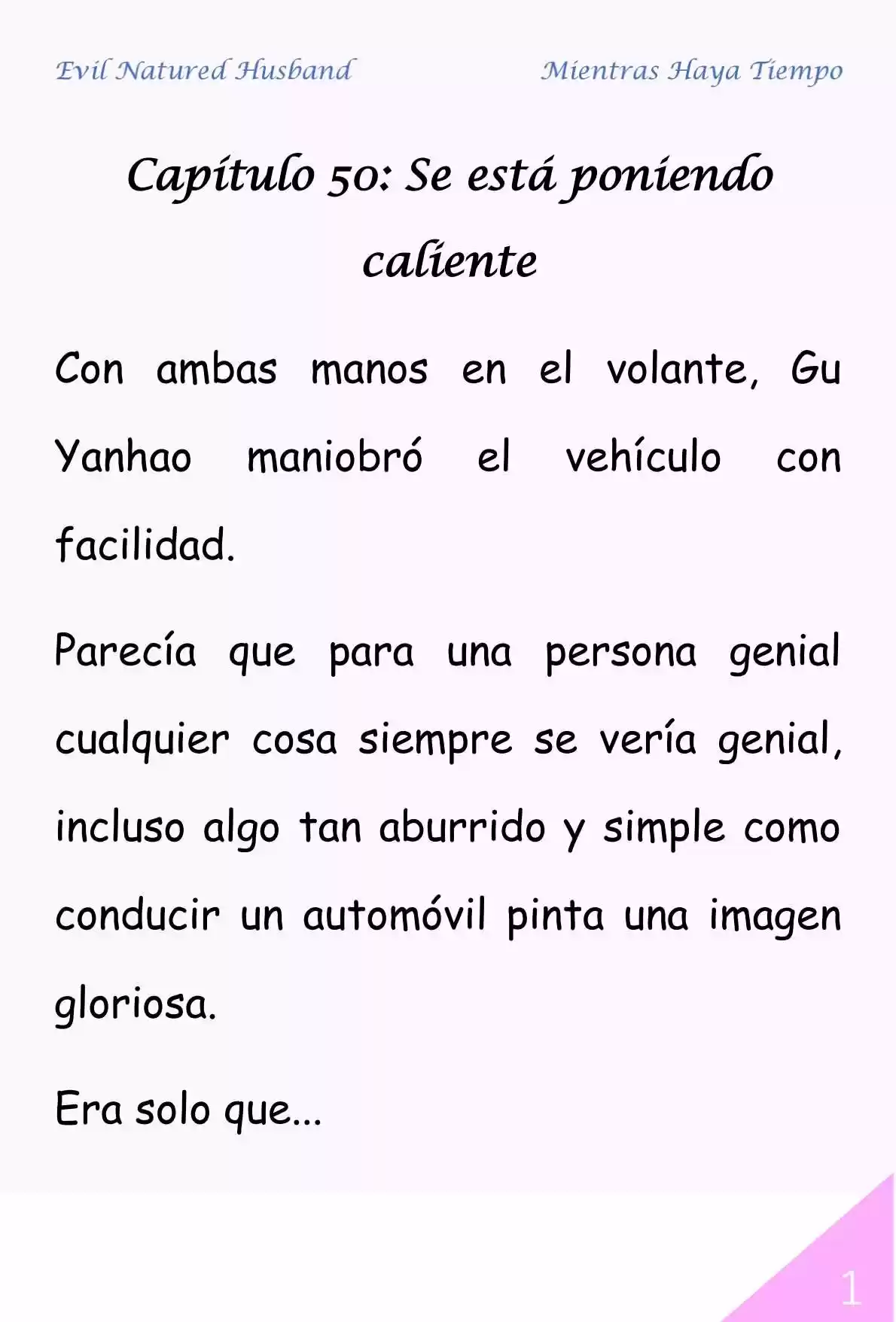 Evil Natured Husband (Novela) - Capítulo 50 - Página 1 - LectorTMOo