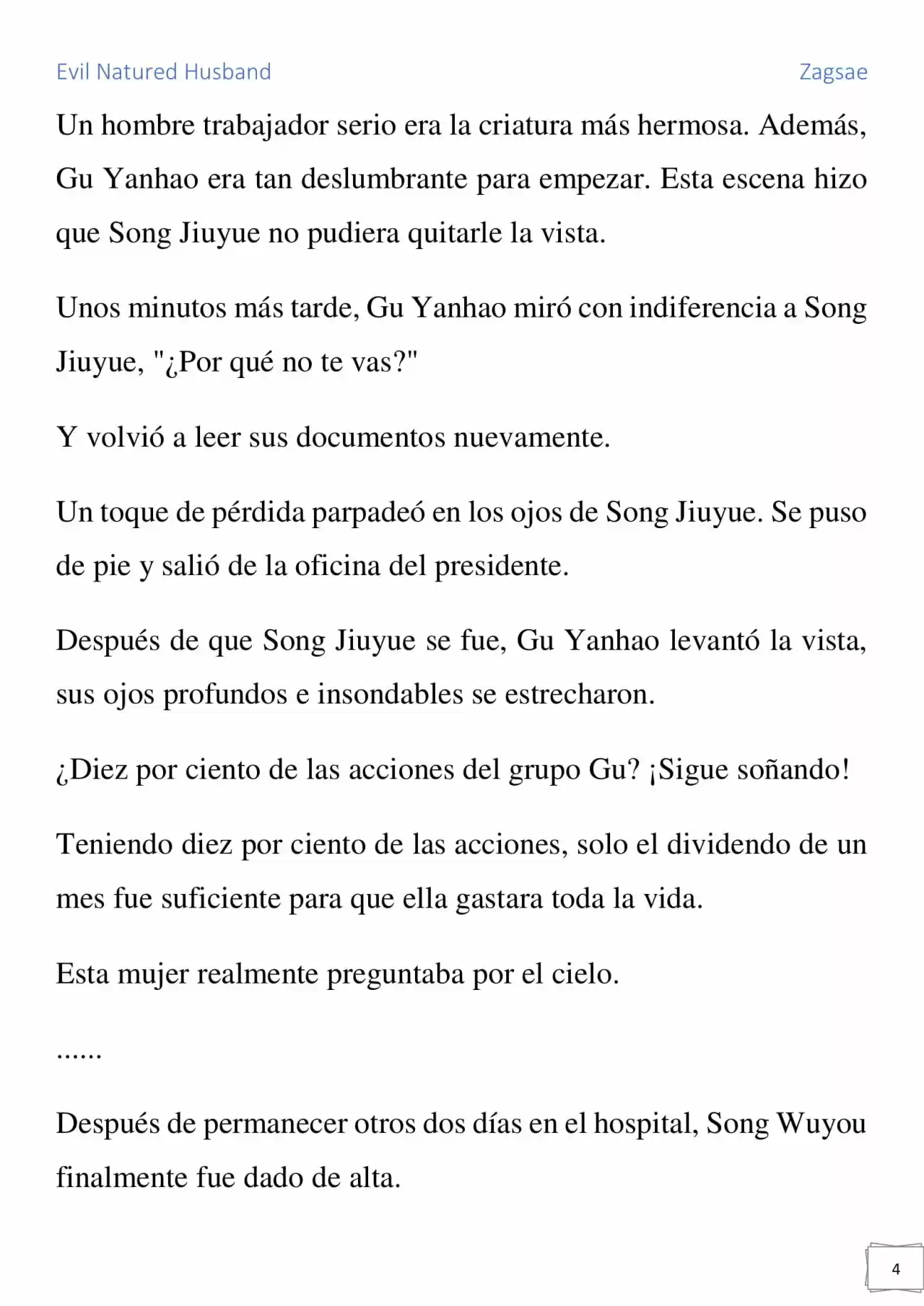 Evil Natured Husband (Novela) - Capítulo 6 - Página 4 - LectorTMOo