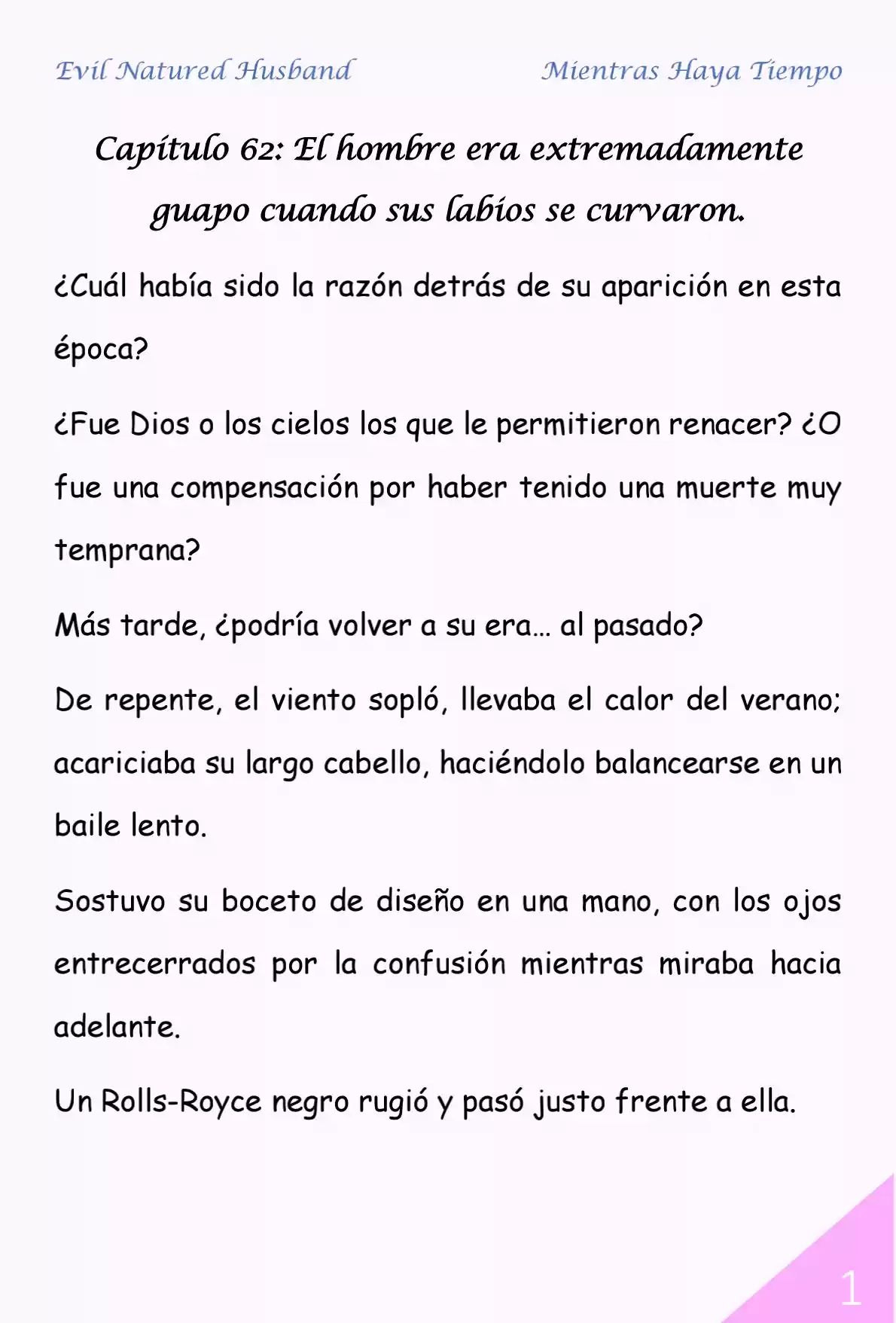Evil Natured Husband (Novela) - Capítulo 62 - Página 1 - LectorTMOo