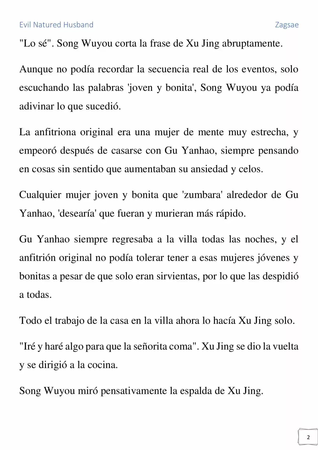 Evil Natured Husband (Novela) - Capítulo 7 - Página 2 - LectorTMOo