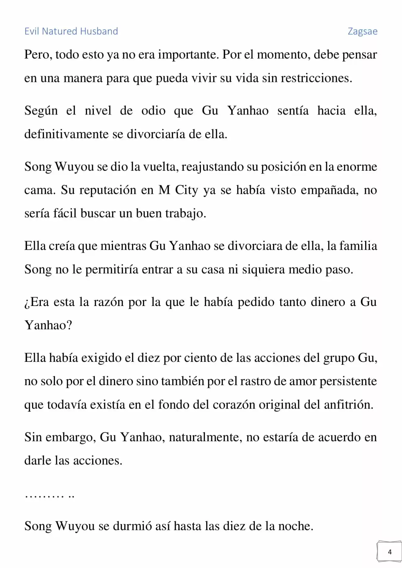 Evil Natured Husband (Novela) - Capítulo 7 - Página 4 - LectorTMOo