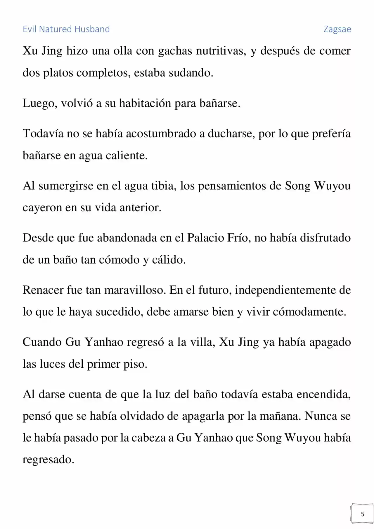 Evil Natured Husband (Novela) - Capítulo 7 - Página 5 - LectorTMOo