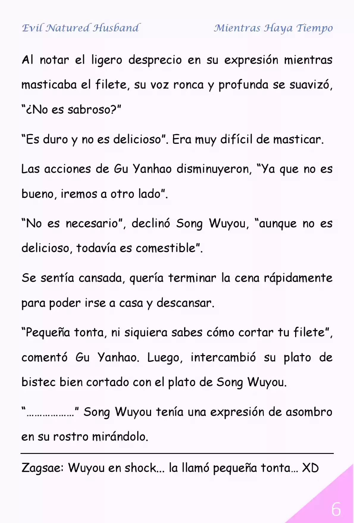 Evil Natured Husband (Novela) - Capítulo 72 - Página 6 - LectorTMOo