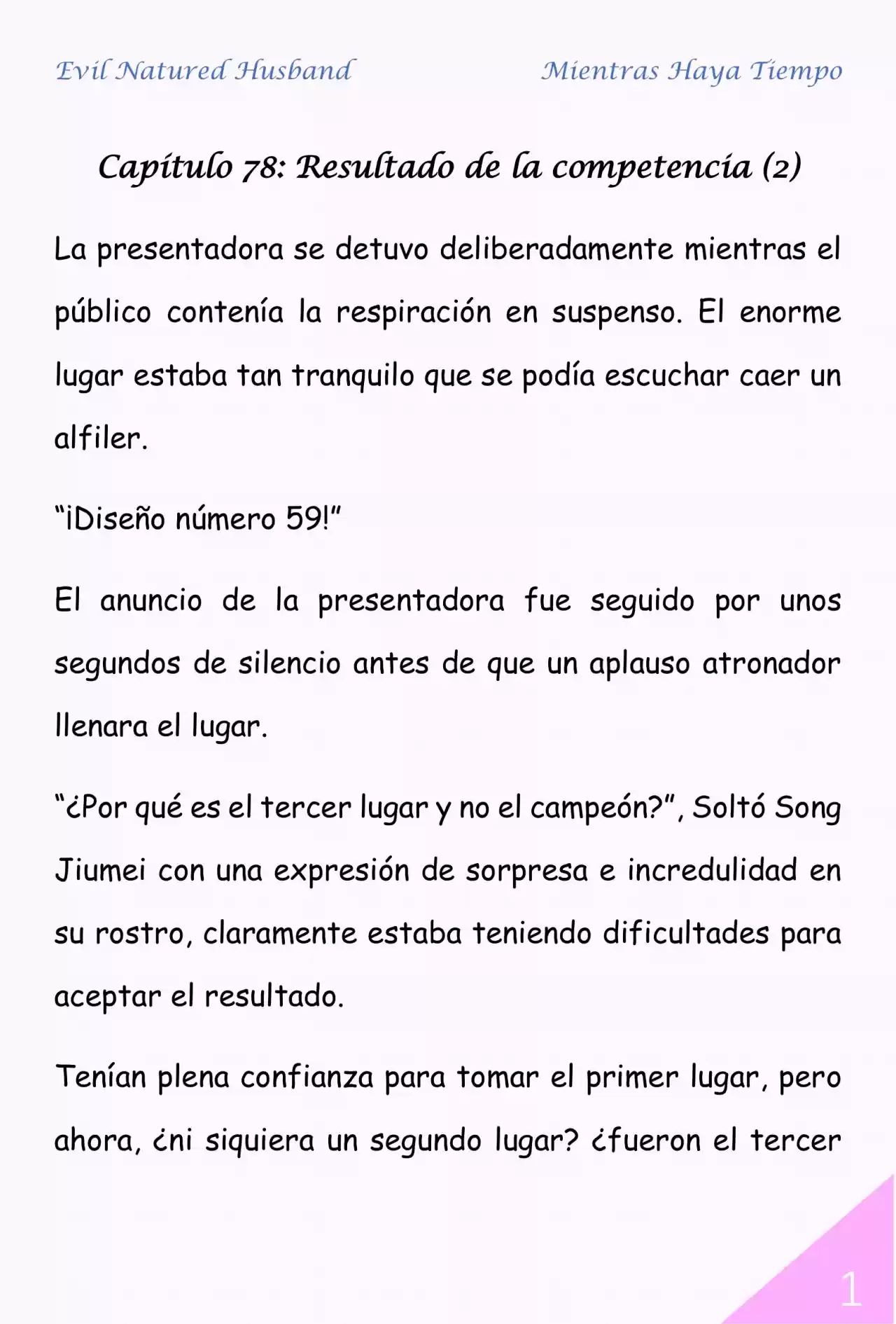Evil Natured Husband (Novela) - Capítulo 78 - Página 1 - LectorTMOo