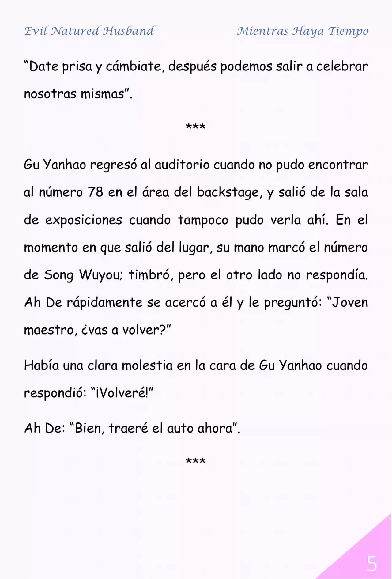Evil Natured Husband (Novela) - Capítulo 79 - Página 5 - LectorTMOo