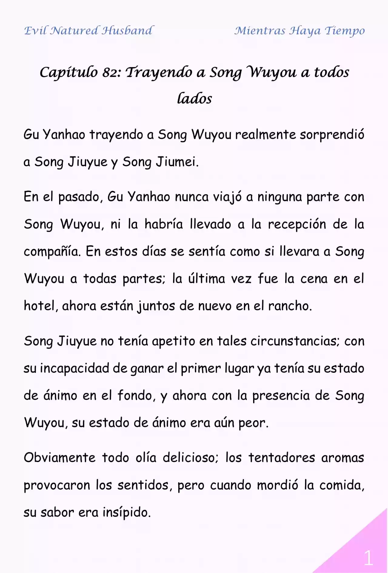 Evil Natured Husband (Novela) - Capítulo 82 - Página 1 - LectorTMOo